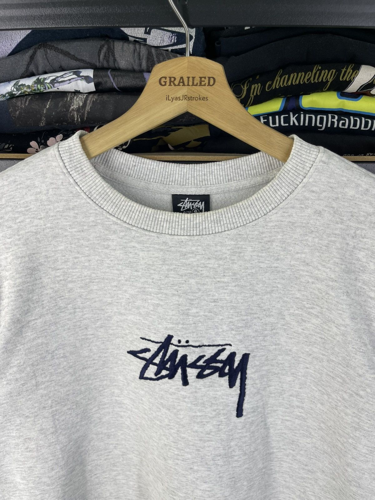 Stussy Vintage Stussy Stock Applique Embroidered Logo Sweatshirt Size US S / EU 44-46 / 1 - 19 Thumbnail