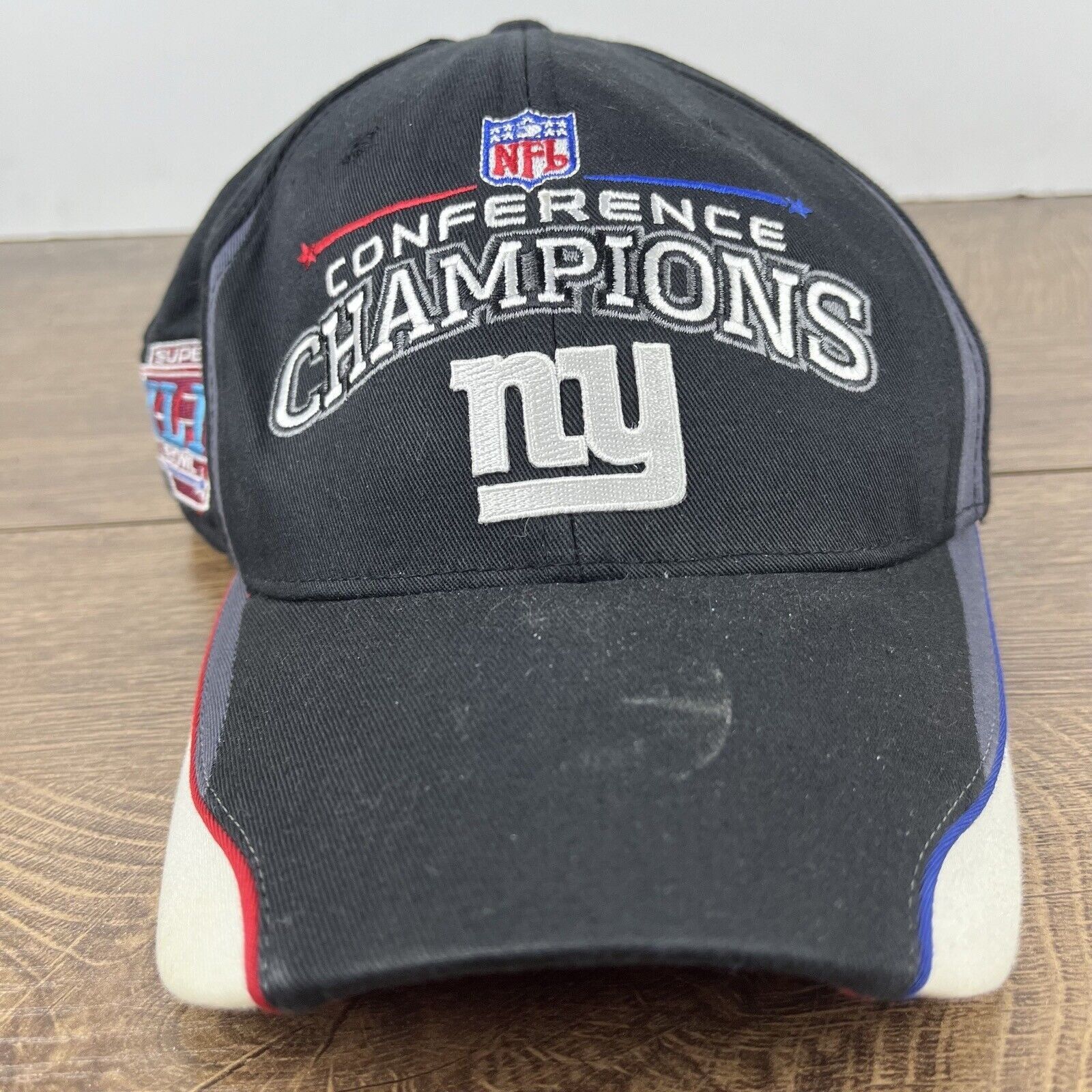 Reebok New York Giants Hat Conference Champions Black Adjustable Ha Size ONE SIZE - 5 Thumbnail