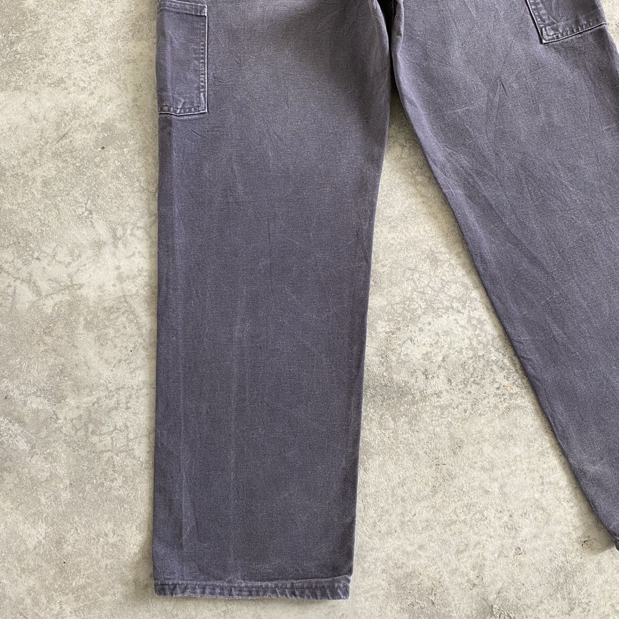 Carhartt Vintage Carhartt Faded Petrol Blue Carpenter Workwear Pants Size US 34 / EU 50 - 15 Thumbnail