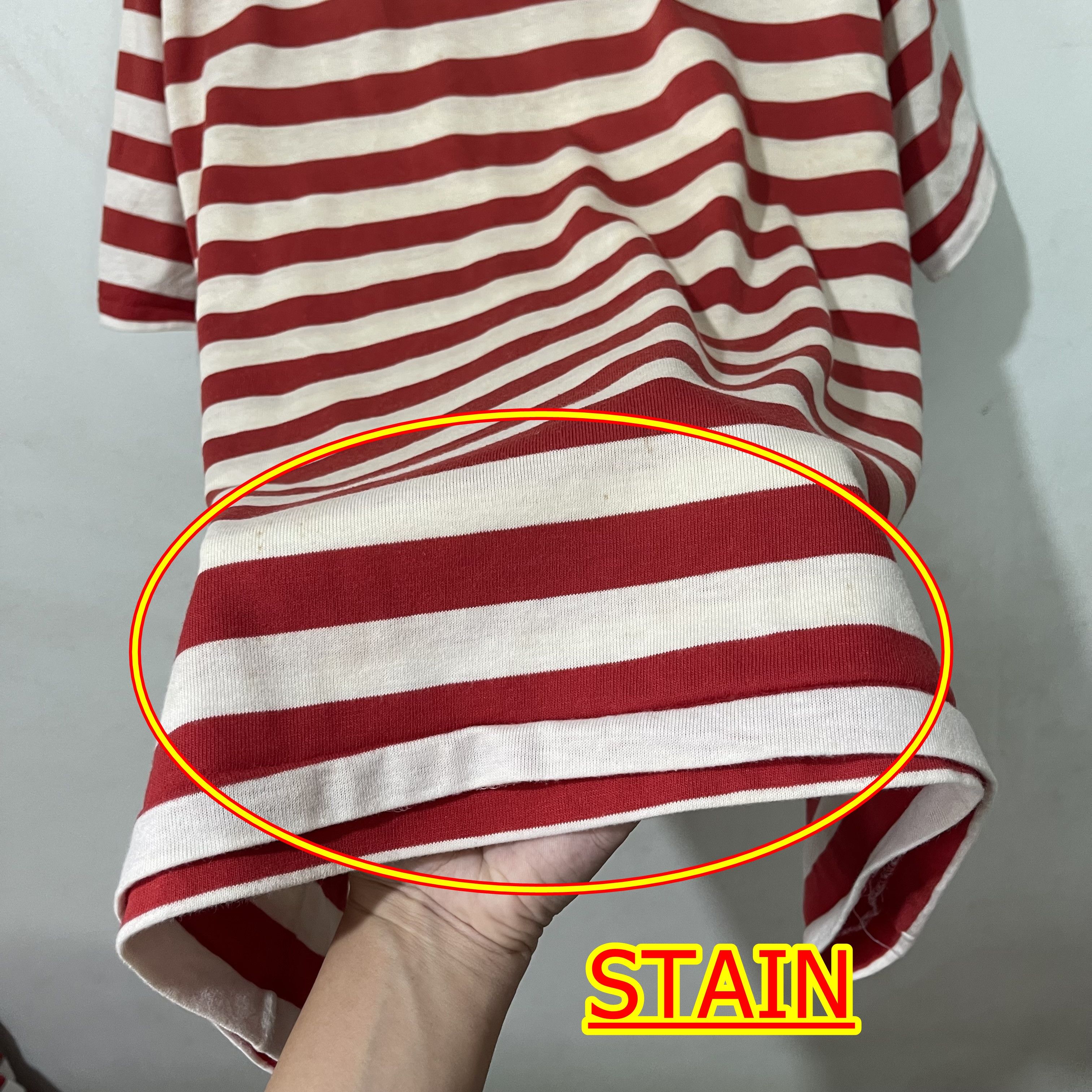 Vintage Vintage 90s Striped Pocket Tee Size US XL / EU 56 / 4 - 10 Thumbnail