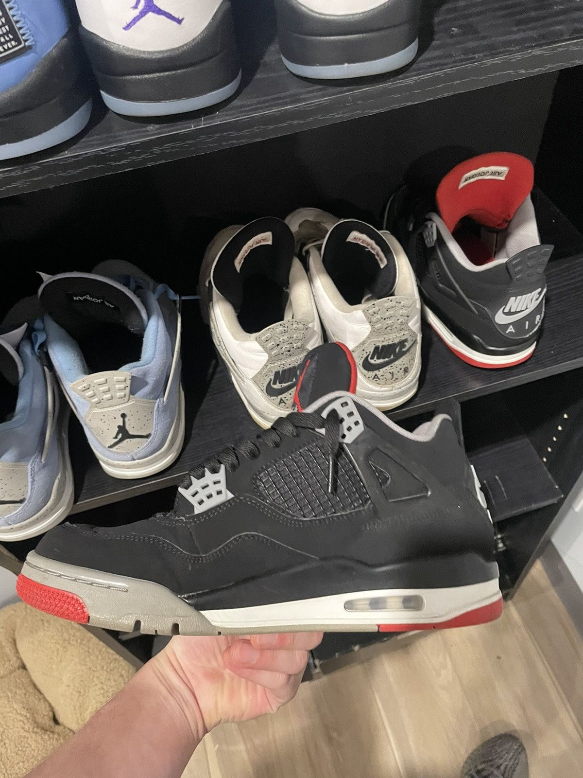 Jordan Brand Jordan 4 bred size 9 with box Size US 9 / EU 42 - 8 Thumbnail
