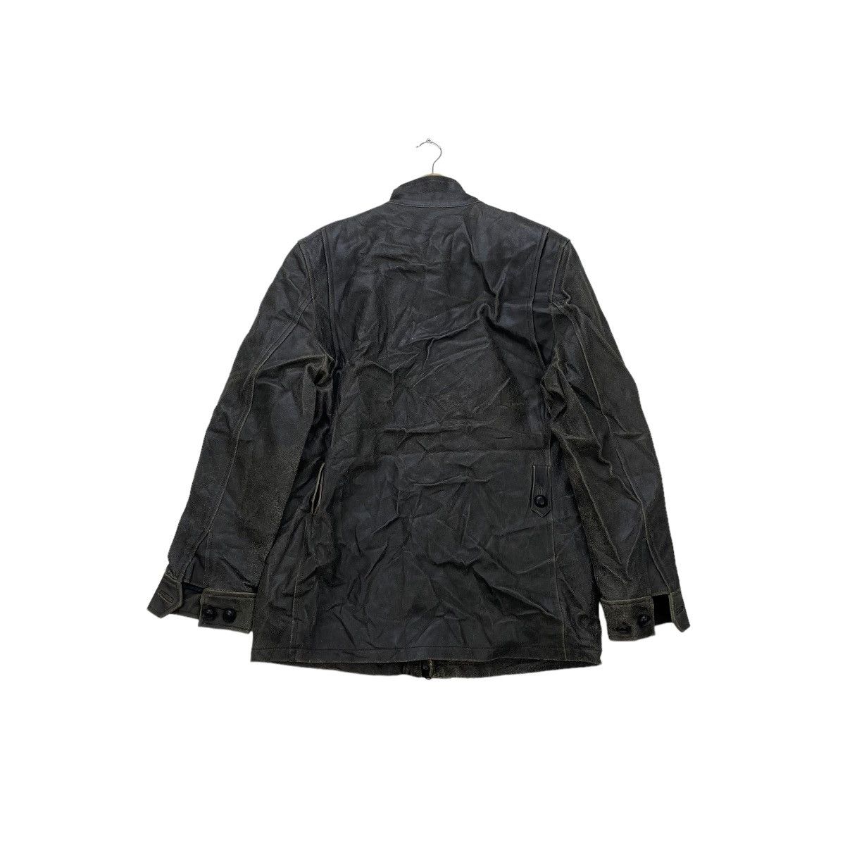 PPFM 💥Vintage PPFM 90s Cow Hide Slank Pocket Leather Jacket Size US M / EU 48-50 / 2 - 3 Thumbnail