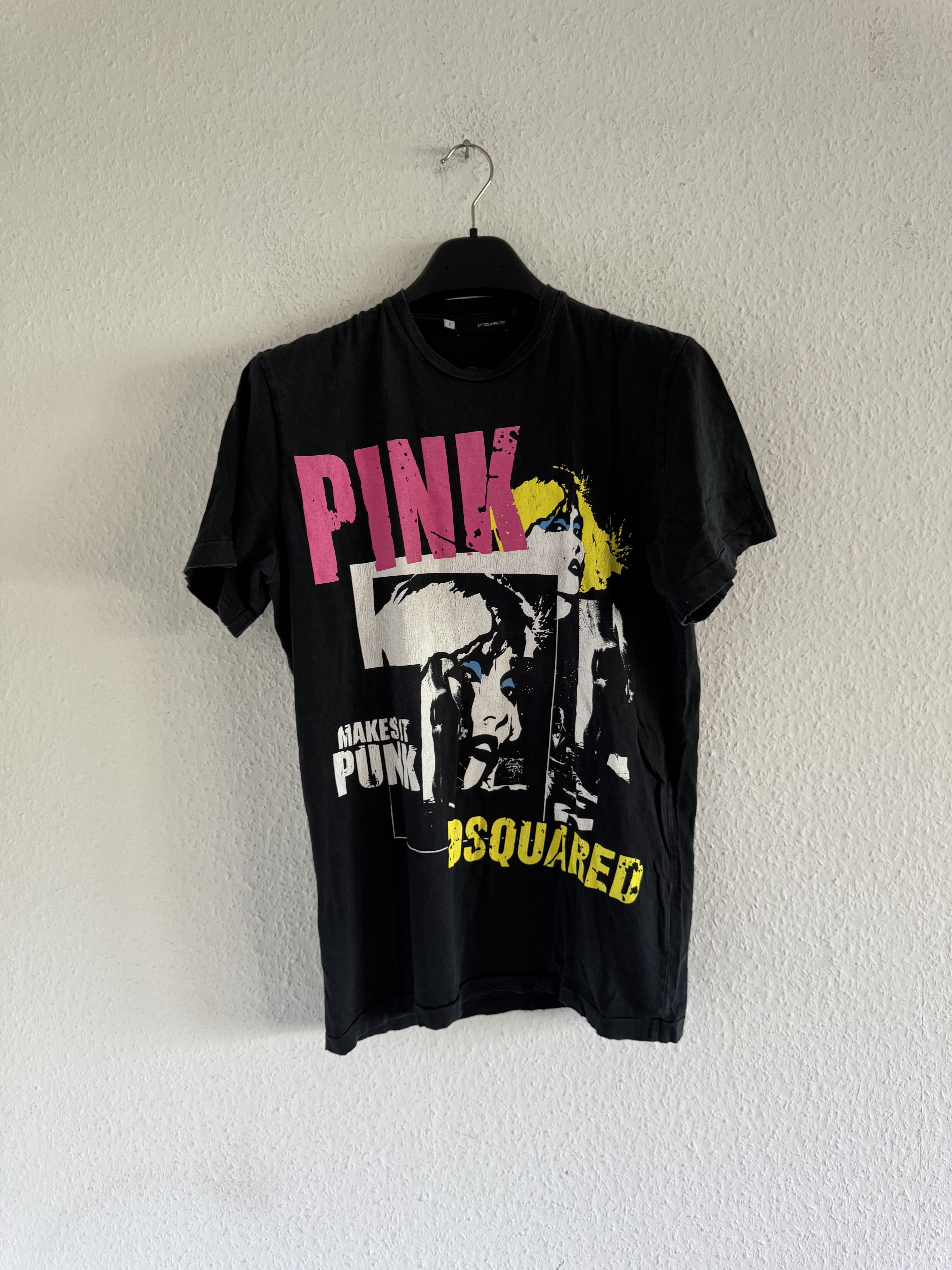 Dsquared2 Pink Punk Graphic T-Shirt Size US S / EU 44-46 / 1 - 1 Thumbnail