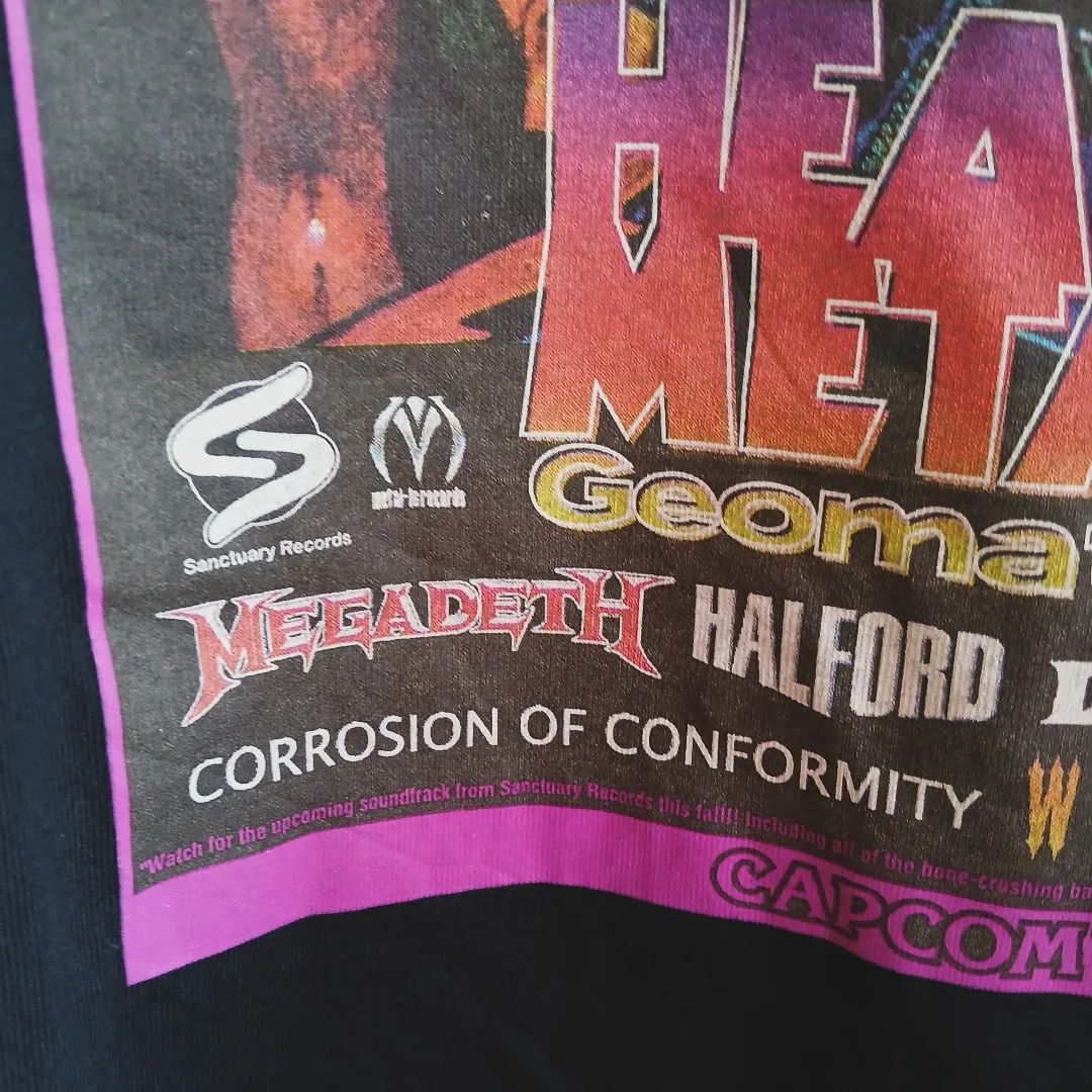 Vintage Heavy Metal selling Capcom Santuary Record Tee 2001