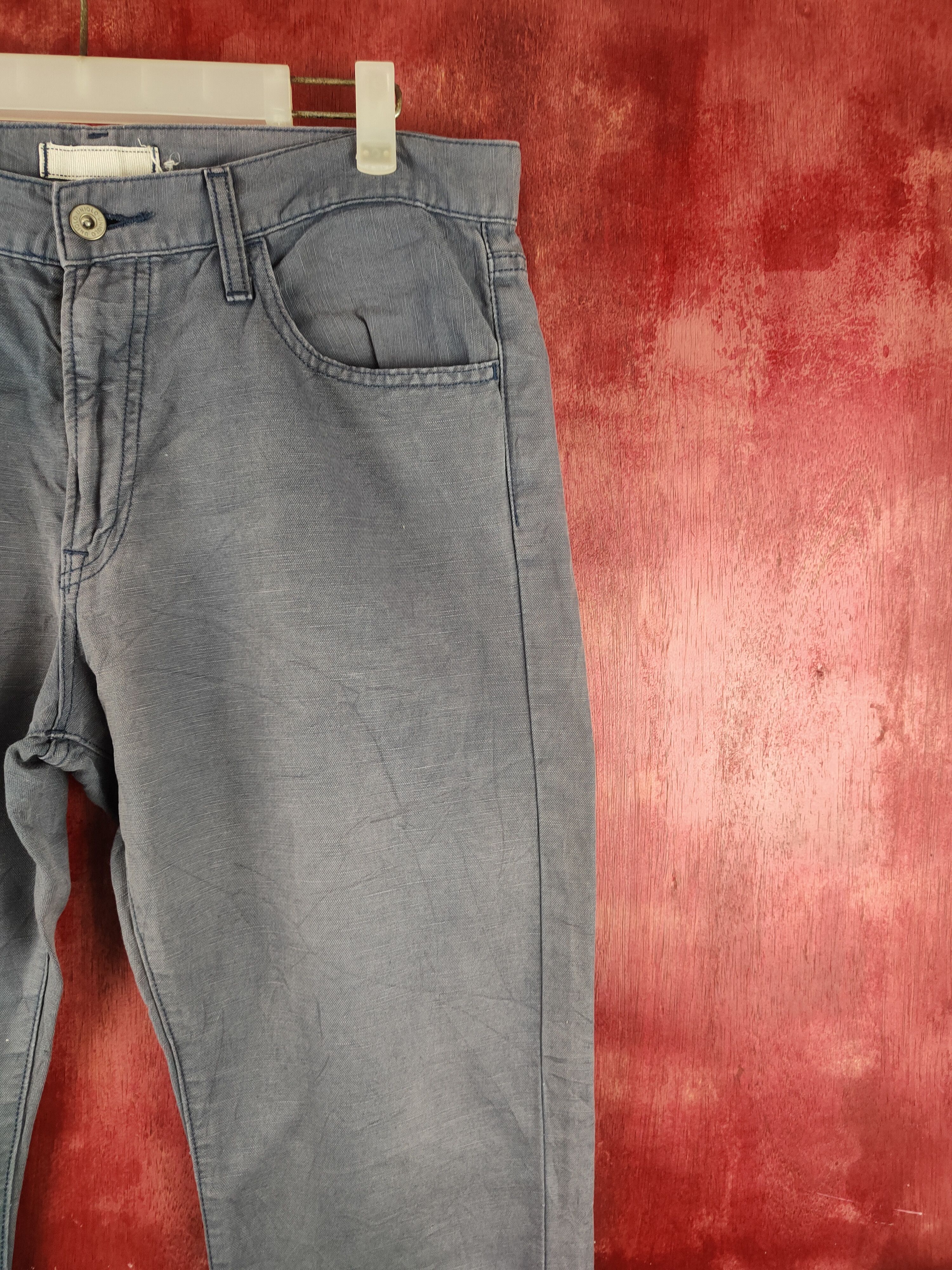 Uniqlo VINTAGE Japanese faded blue Trousers Casual Pants N#S2929 Size US 33 - 6 Thumbnail
