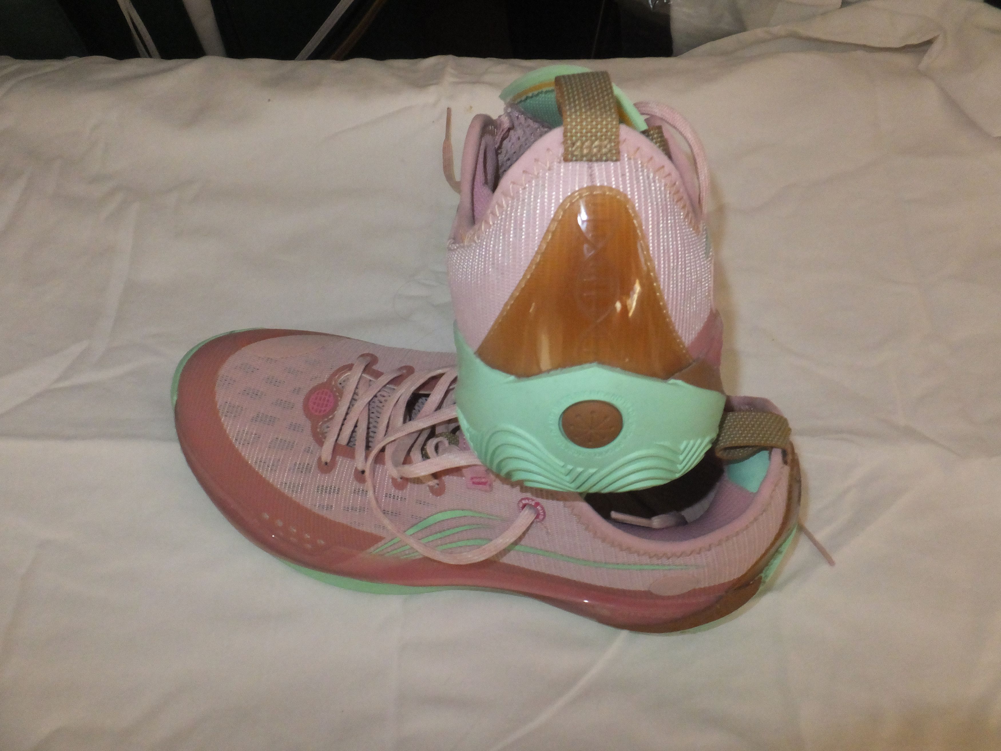 Li-Ning li ning way of wade 808 peach and green size 11 Size US 11 / EU 44 - 3 Thumbnail