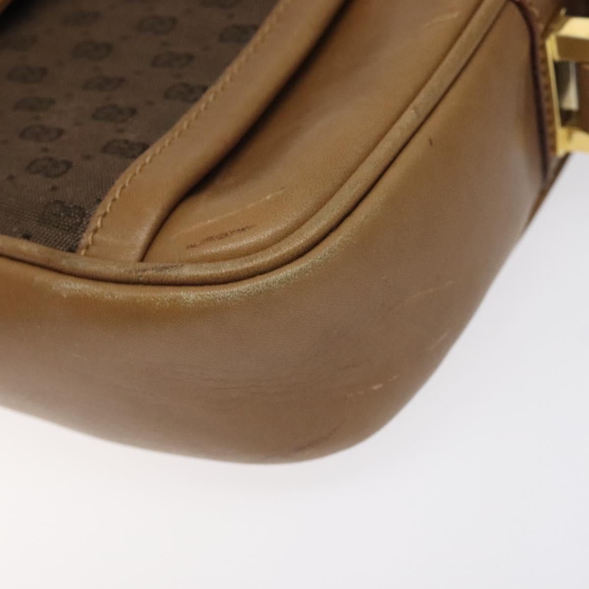 Gucci GUCCI Micro GG Canvas Shoulder Bag Brown Gold Size ONE SIZE - 10 Thumbnail