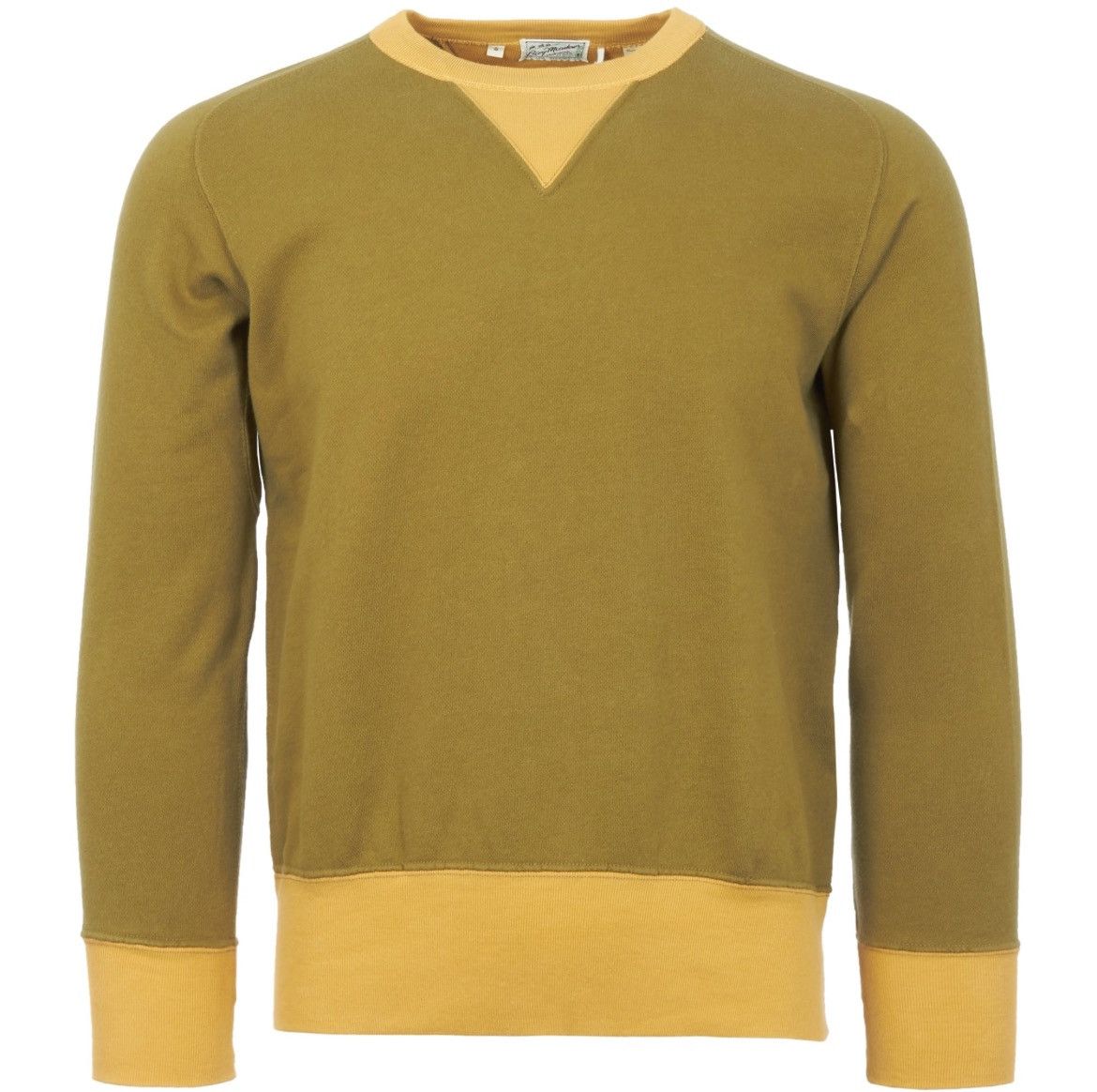 Levi's Vintage Clothing Vtg 1950s LVC Olive Bay Meadows Double V Two Tones Sweater Size US M / EU 48-50 / 2 - 2 Thumbnail