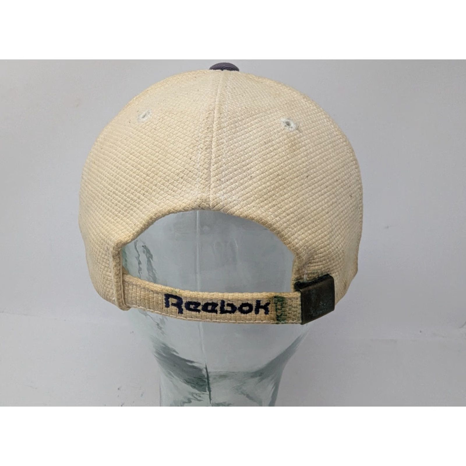 Reebok VINTAGE Reebok Golf Hat Cap Strap Back Beige Gray Isleta Eagle CC Mens 90s Size ONE SIZE - 3 Thumbnail
