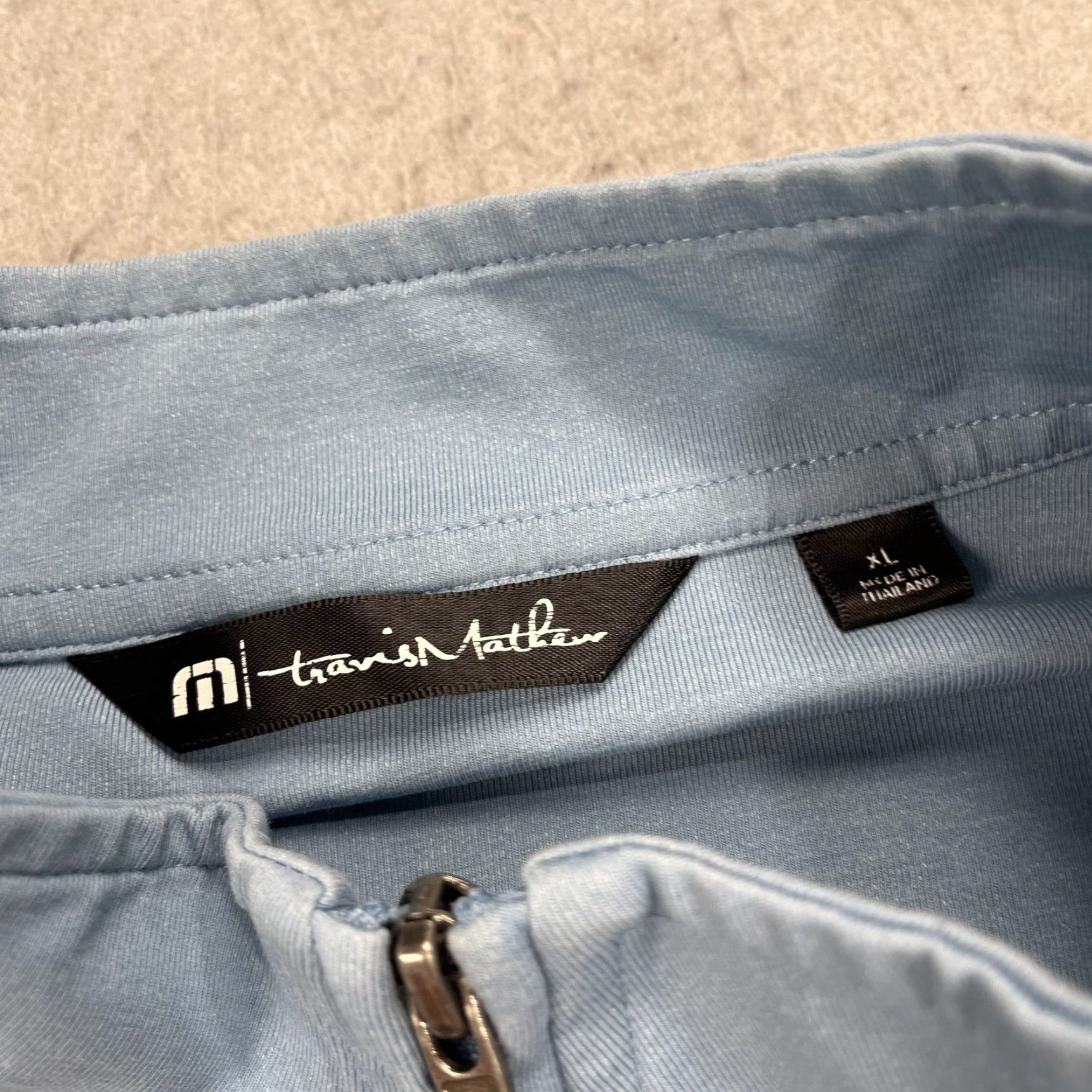 TravisMathew Travis Mathew Jacket Paynes Valley Mens XL Blue 1/4 Zip Pullover Golf Activewear Casual Size US XL / EU 56 / 4 - 6 Thumbnail