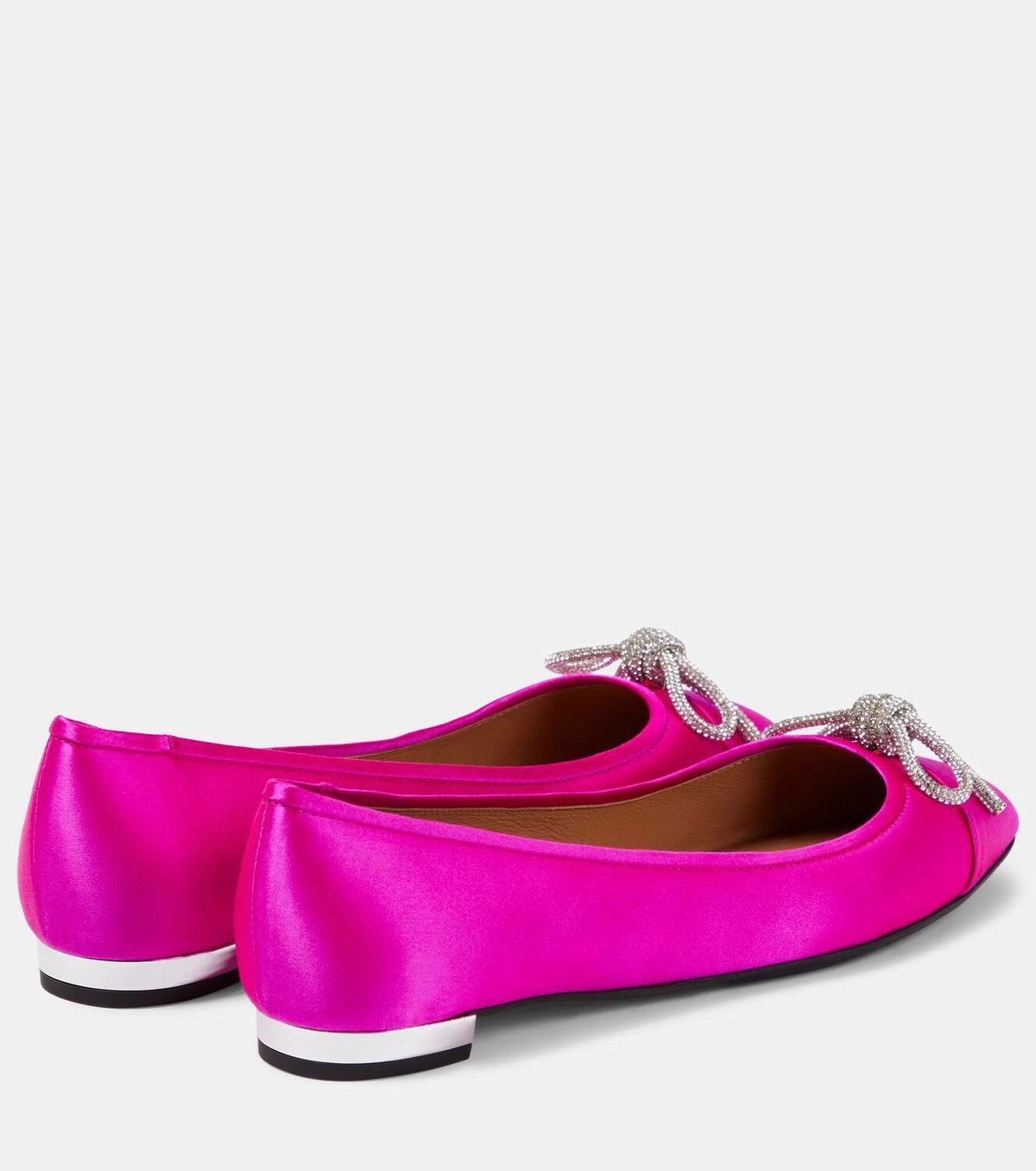 Aquazzura o1y0625 Ballet Flats in Fuchsia Size US 9 / IT 39 - 2 Thumbnail