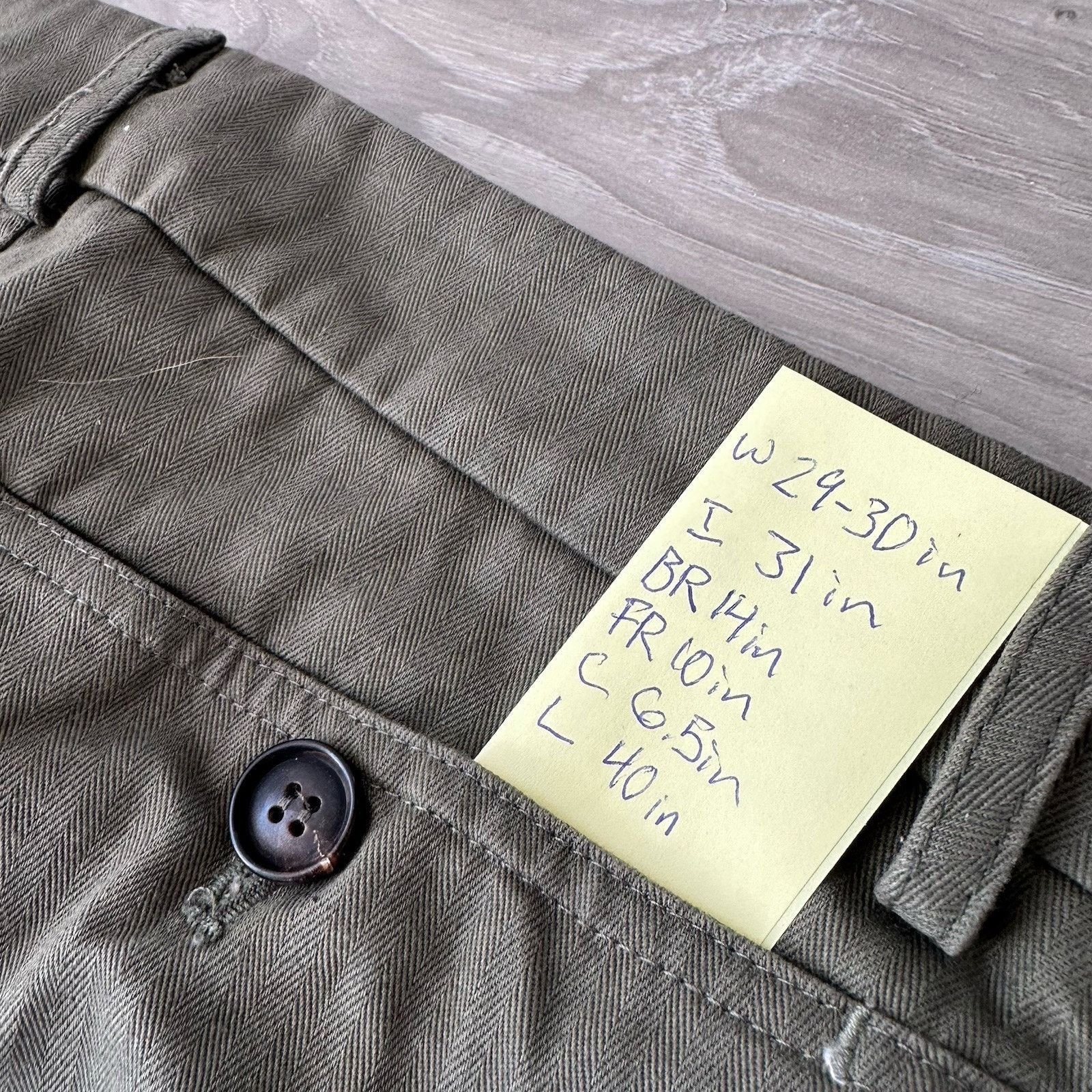Freemans Sporting Club Freemans Sporting Club Pants Mens 29/30 Green Heavyweight Size US 33 - 9 Thumbnail