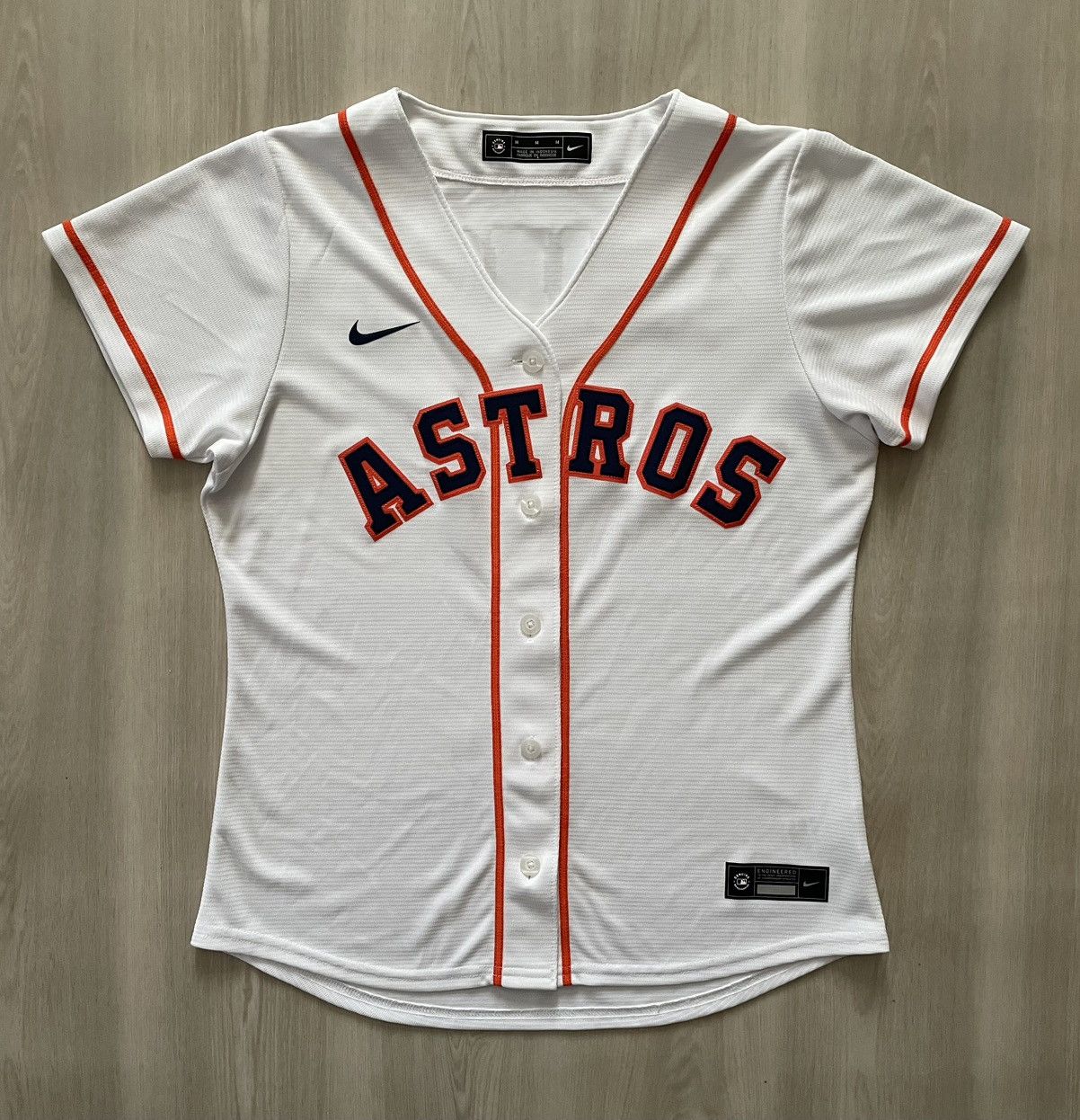 Nike Nike Houston Astros #2 Alex Bregman Womans Jersey Sz M Size M / US 6-8 / IT 42-44 - 3 Thumbnail