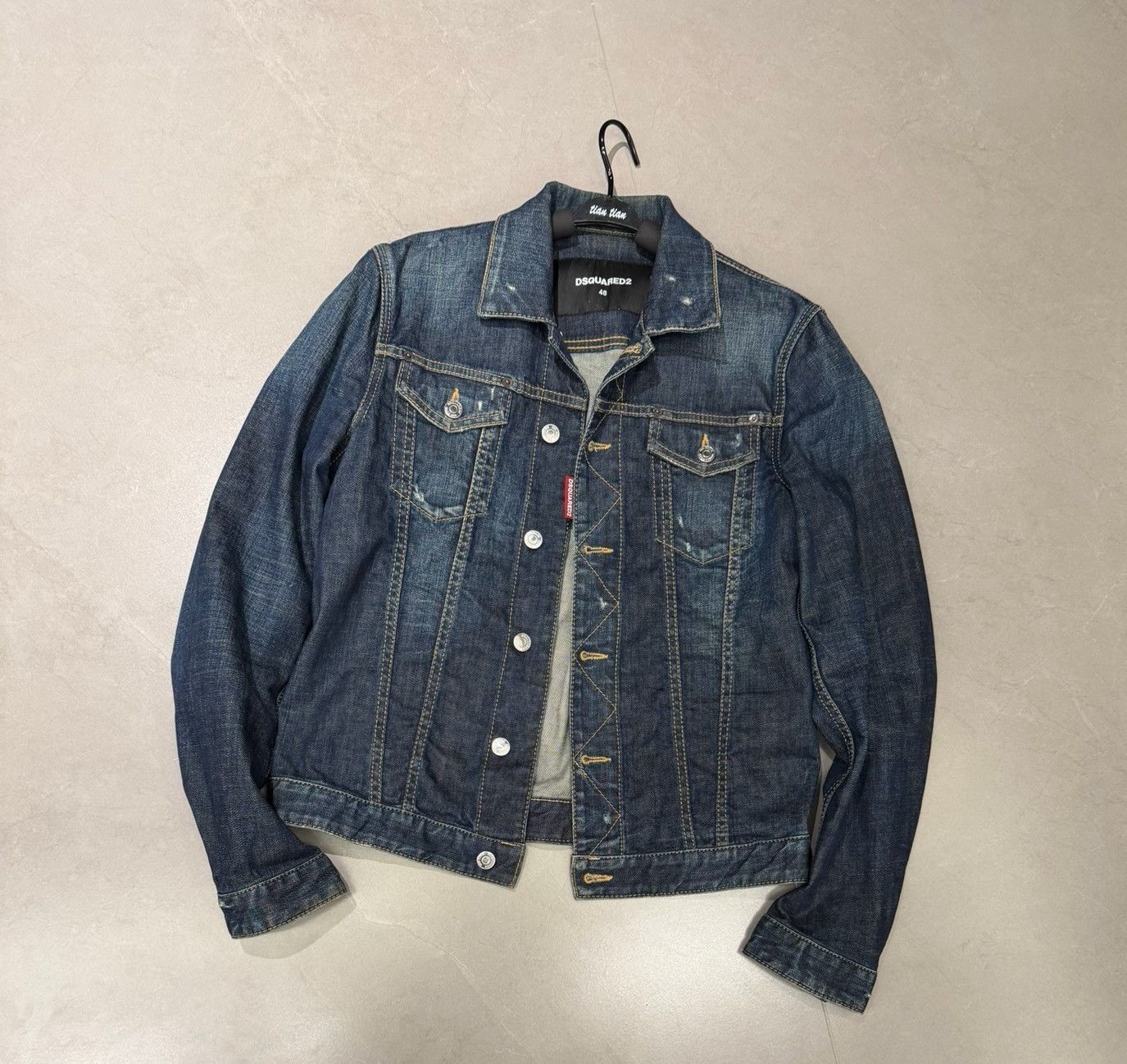Dsquared2 DSquared2 Men's Blue Denim Jacket Size US M / EU 48-50 / 2 - 1 Thumbnail