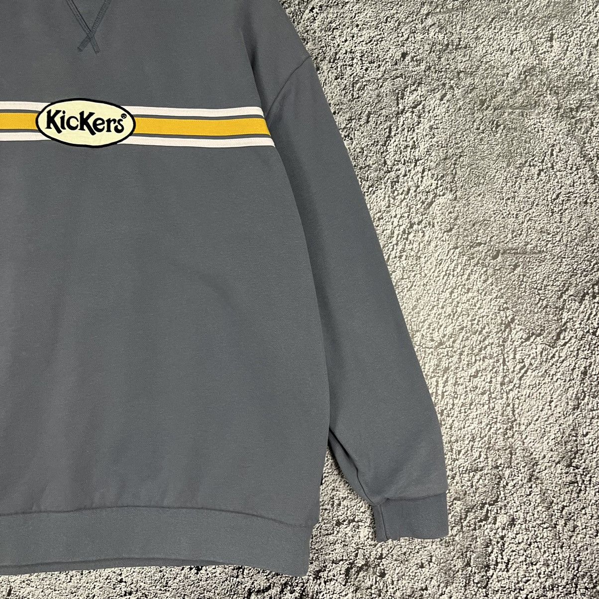 Kickers × Vintage Vintage Kickers Yellow/White basic Striped Sweatshirt Size US M / EU 48-50 / 2 - 9 Thumbnail