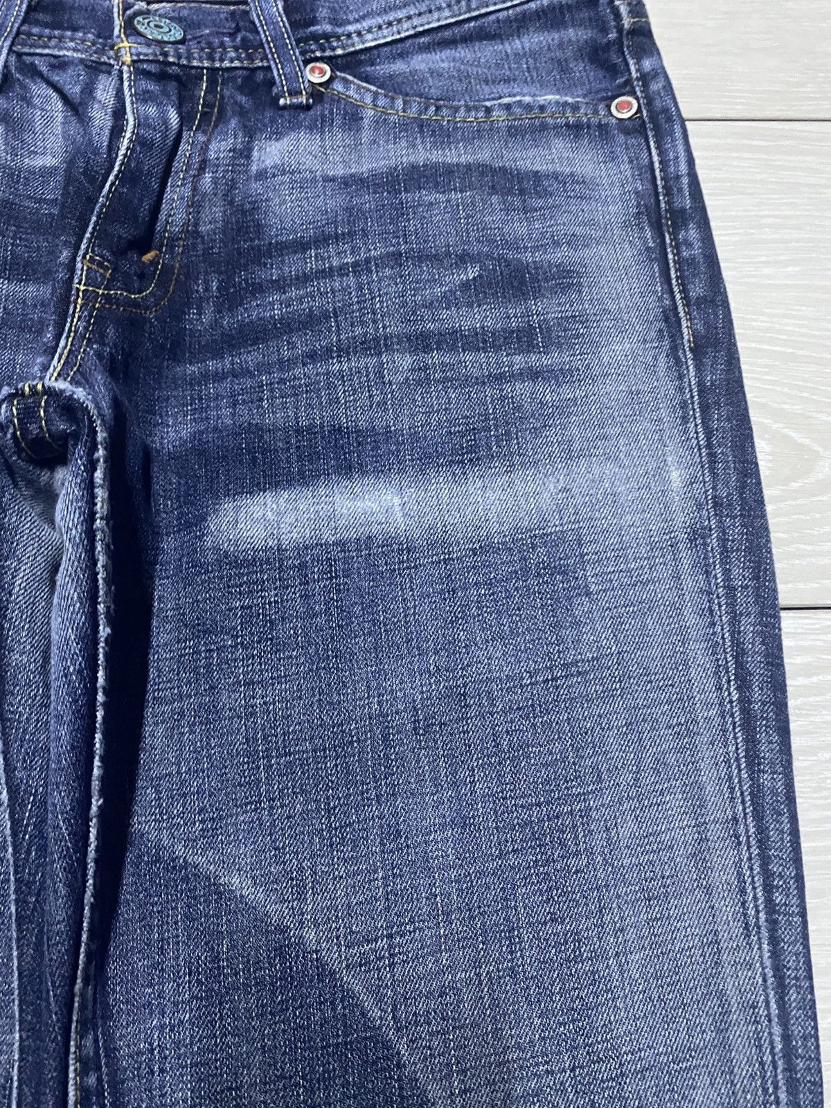Levi's Vintage Levis Redloop Faded Wash Distressed Flare Jeans Size US 30 / EU 46 - 10 Thumbnail