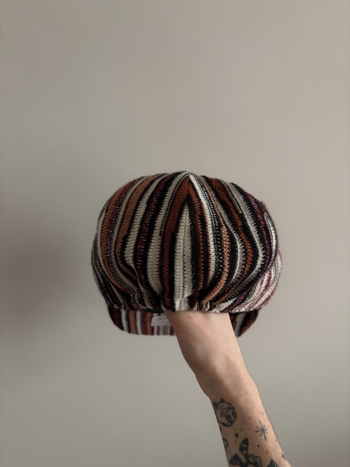 Missoni Missoni Multicolor Wool Striped Knit Hat Size ONE SIZE - 3 Thumbnail