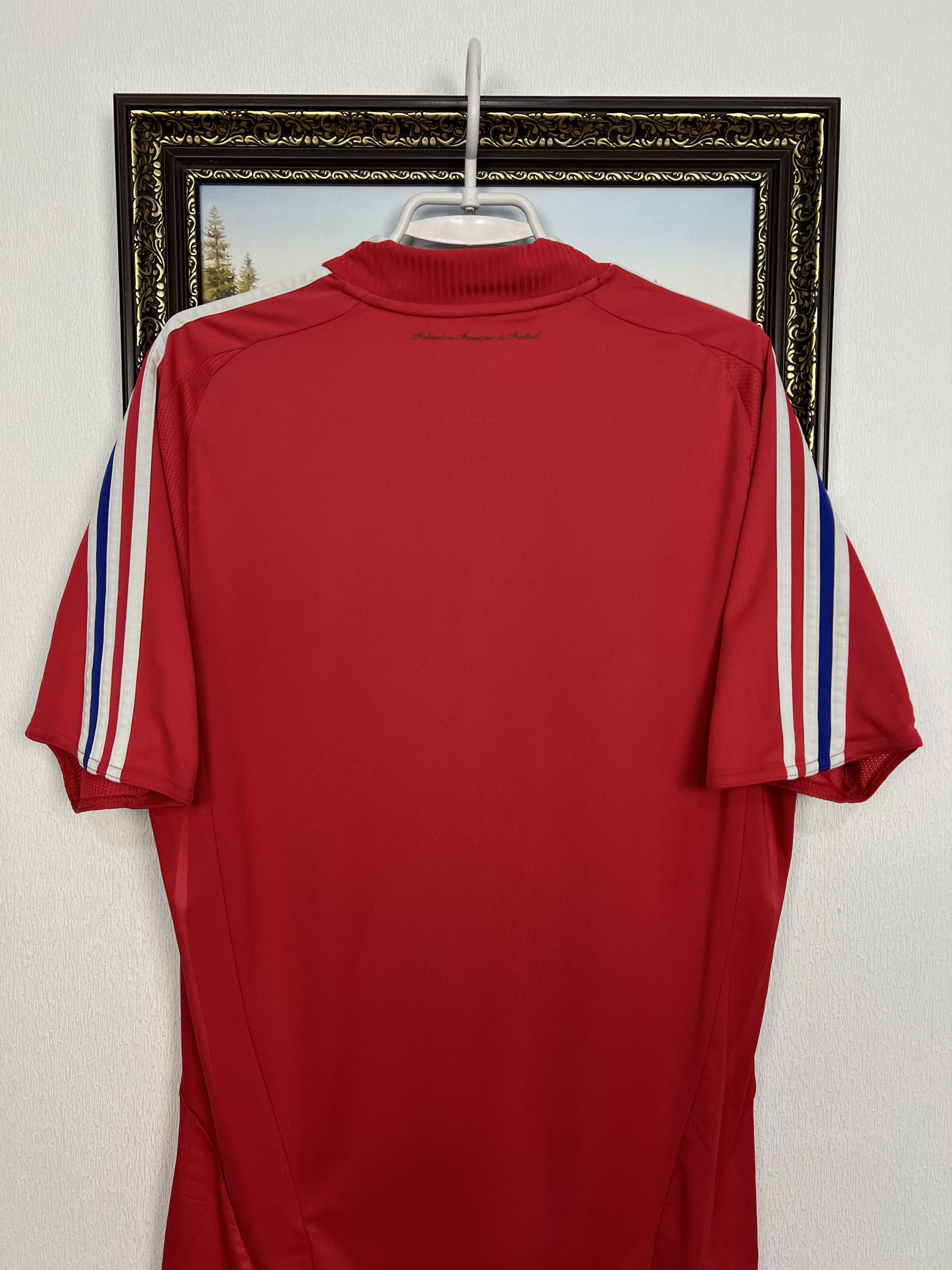 Adidas France football shirt 2008 Soccer Jersey National Trikot Size US L / EU 52-54 / 3 - 9 Thumbnail
