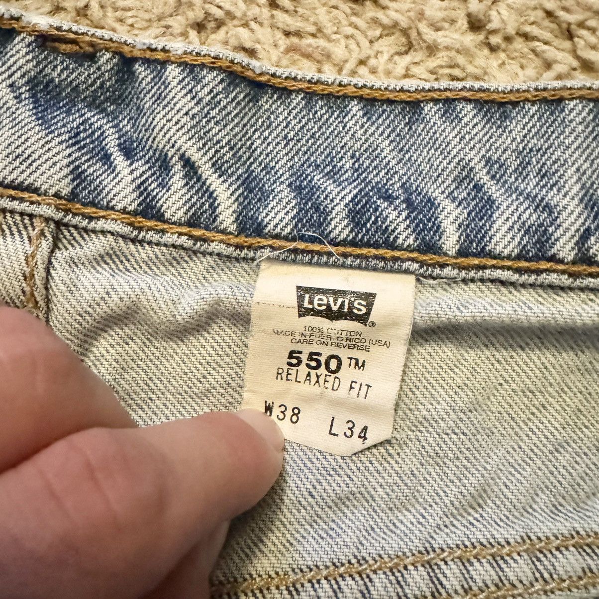 Levi's VINTAGE ORANGE TAB LEVI’S 550 JEANS! Size US 34 / EU 50 - 7 Thumbnail