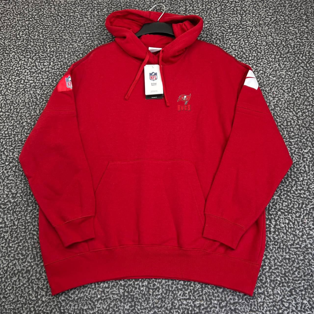 Nike Hoodie Men Large Red Tampa Bay Buccaneers NFL New L