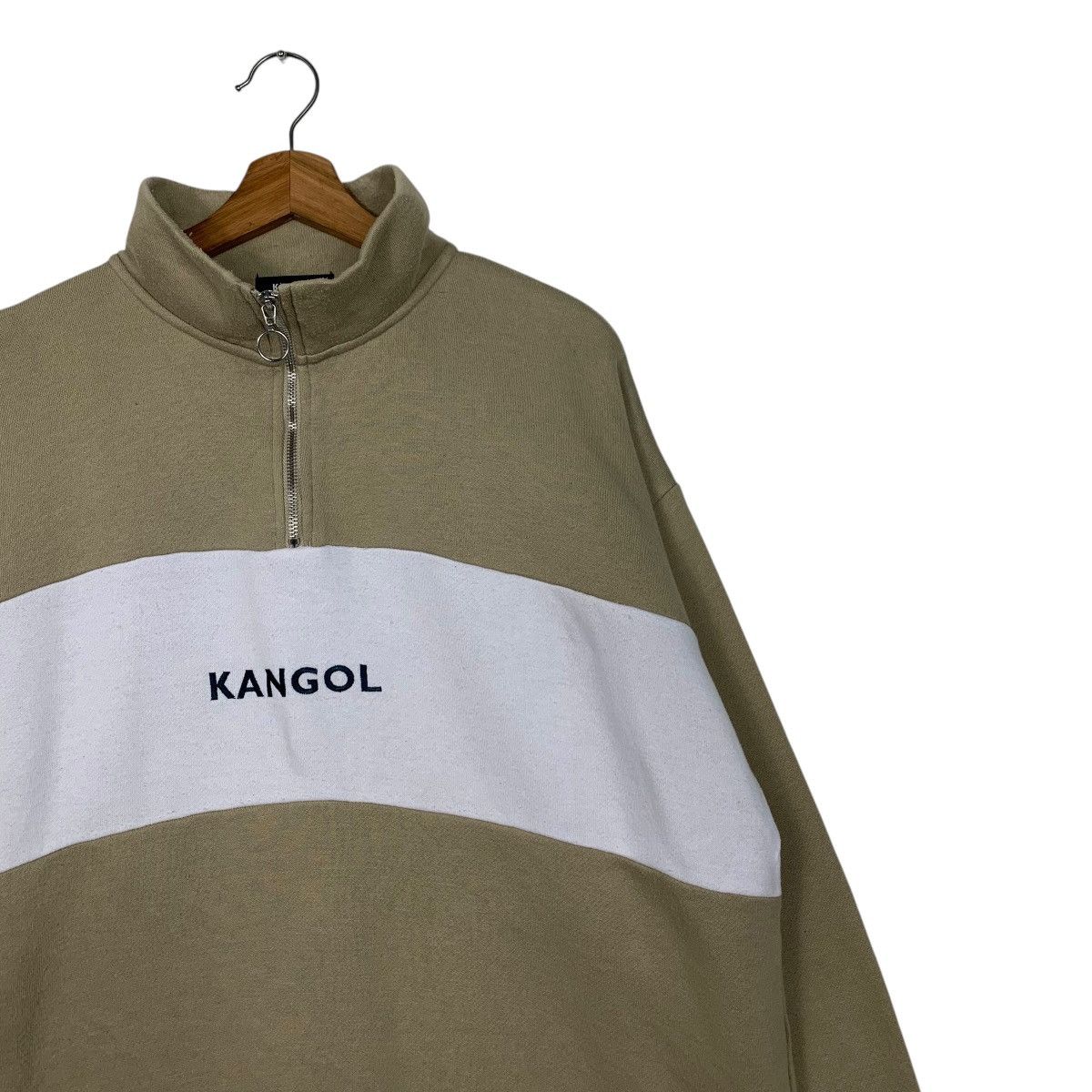 Kangol KANGOL Half Zip Colorblock Oversized Sweatshirt #1561-C70 Size US M / EU 48-50 / 2 - 5 Thumbnail