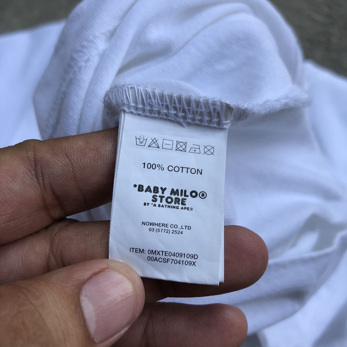 Bape Bape Baby Milo White Logo Shirt Size US S / EU 44-46 / 1 - 9 Thumbnail