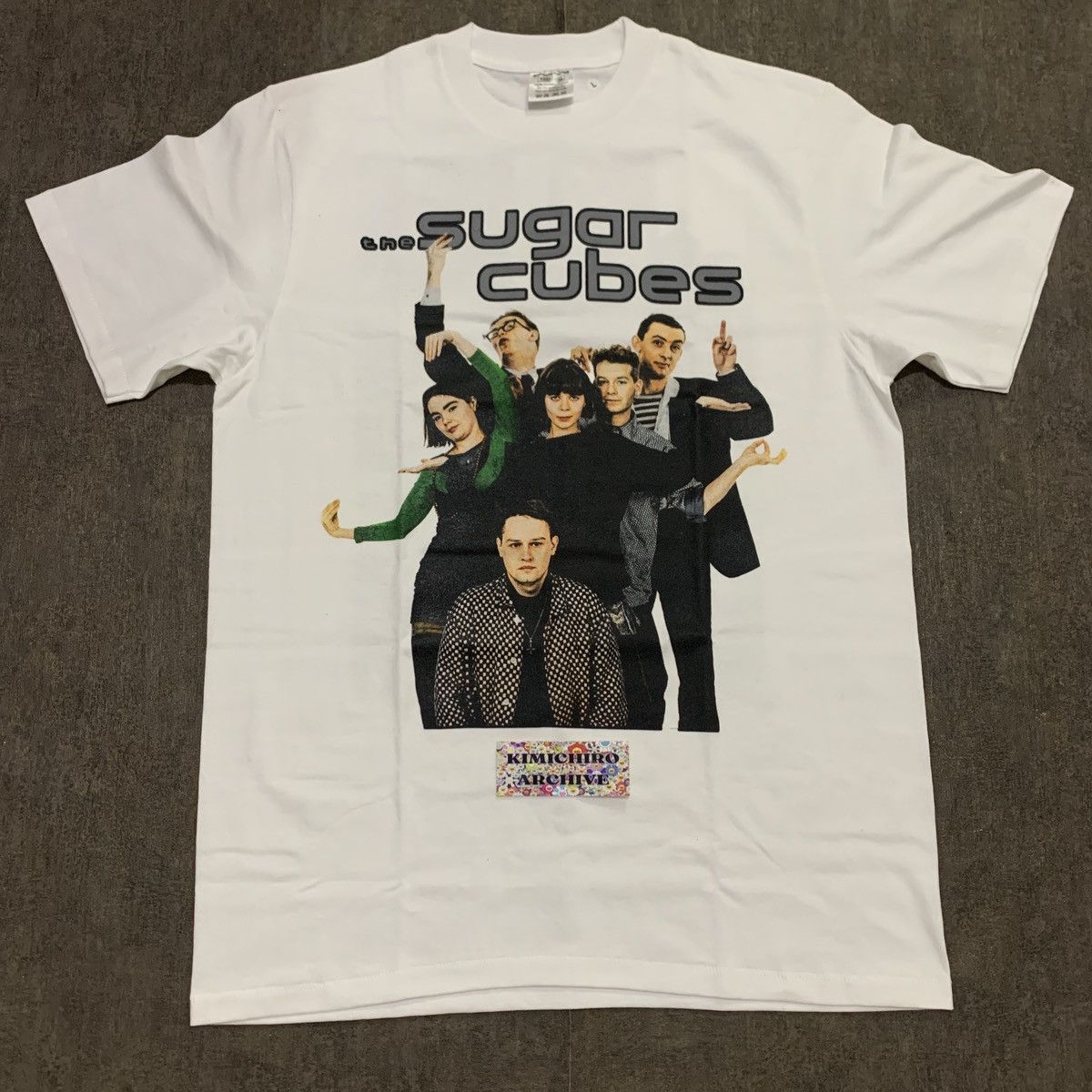 image of Band Tees x Rap Tees The Sugarcubes X Bjork X Band Tshirt X Fans Madee Size L in Blue, Men's