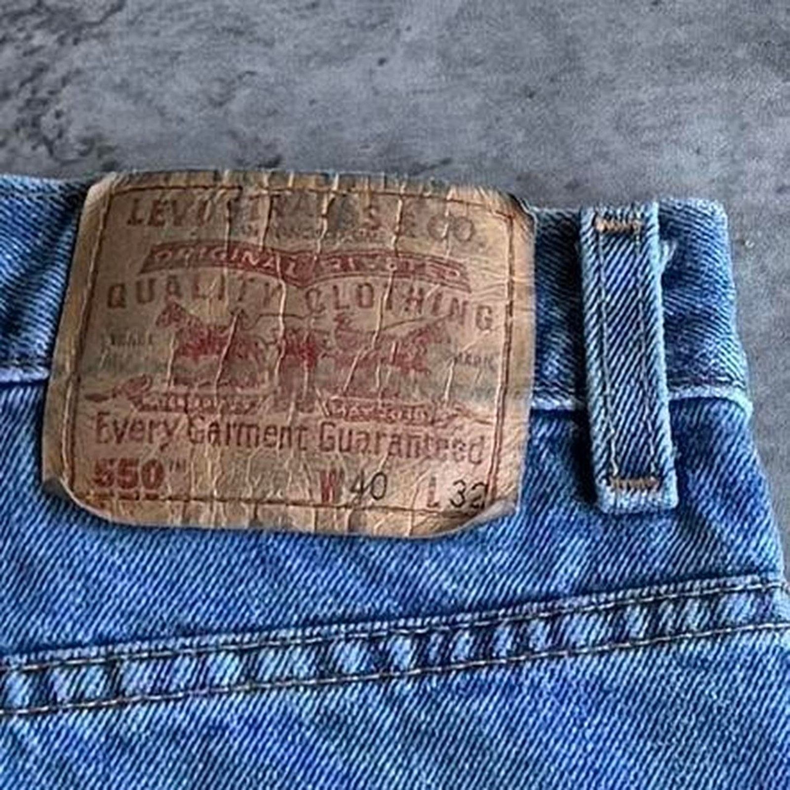 Levi's × Levi's Vintage Clothing × Vintage Vintage Y2K Levi’s 550 Relaxed Fit Streetwear Denim Jeans Size US 38 / EU 54 - 3 Thumbnail