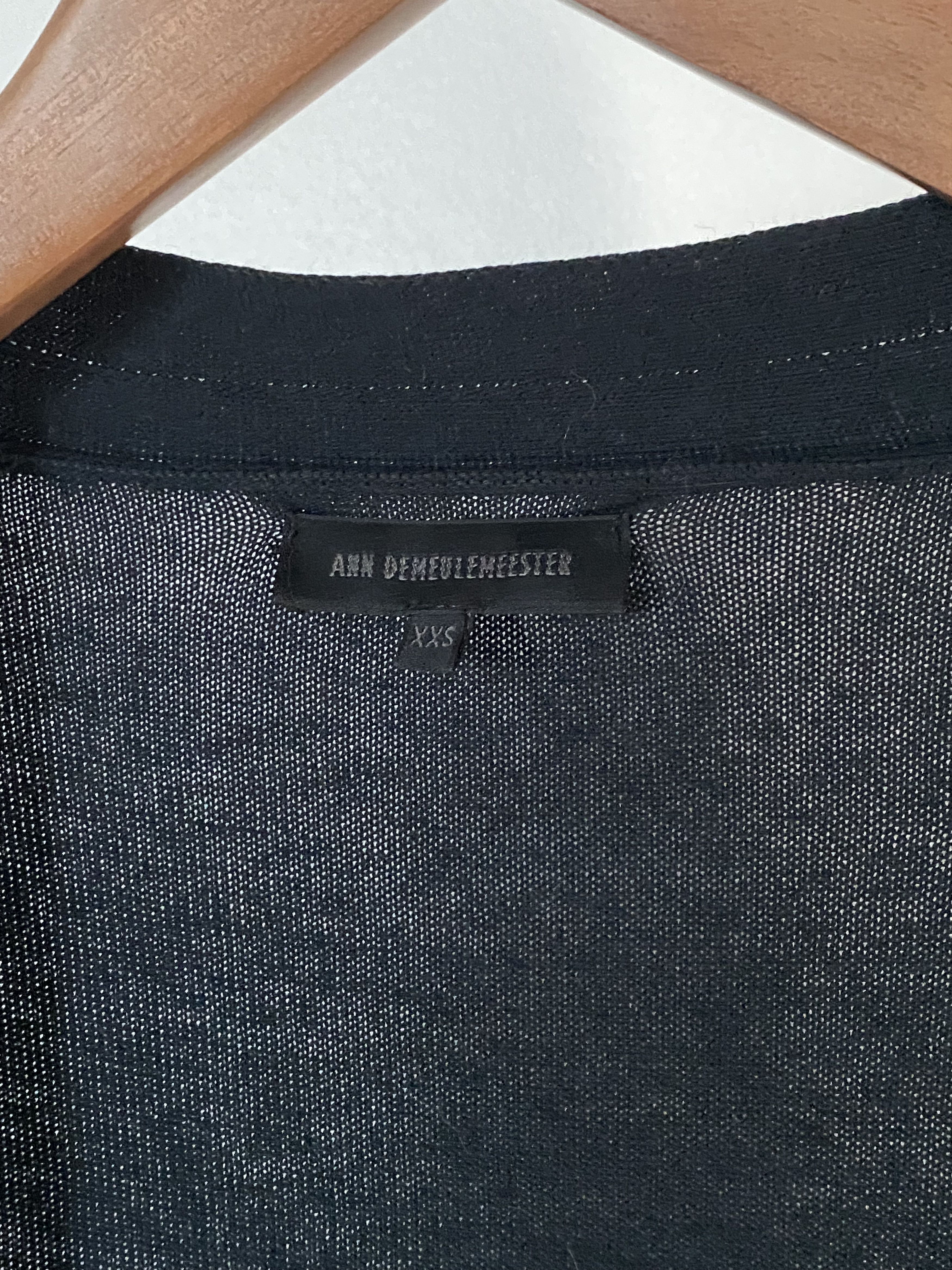 Ann Demeulemeester Ann Demeulemeester Black Cardigan Size US S / EU 44-46 / 1 - 3 Thumbnail