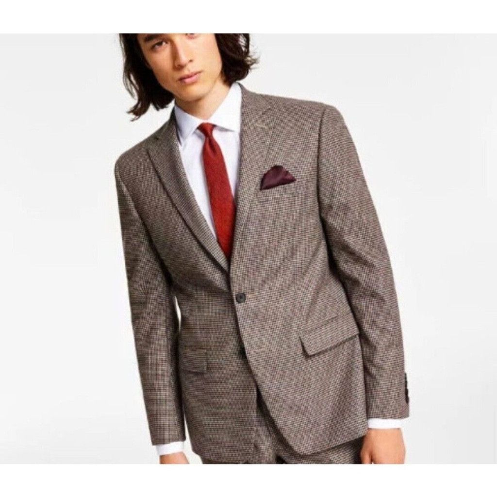 Bar III Bar lll Men's Slim-Fit Stretch Check Suit Jacket. Size 46R. Size US S / EU 44-46 / 1 - 3 Thumbnail