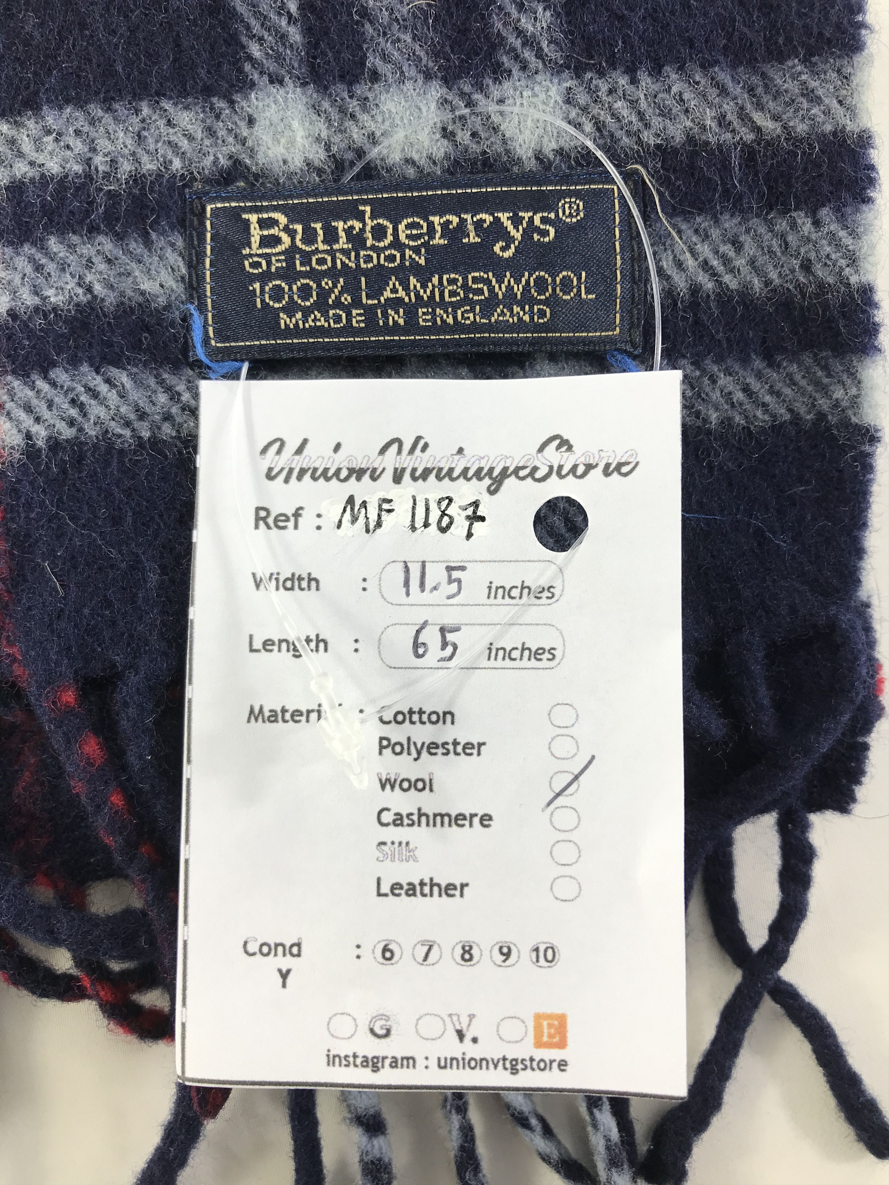 Burberry Vintage Burberry Scarf/Muffler/Neckwear MF1187 Size ONE SIZE - 4 Thumbnail