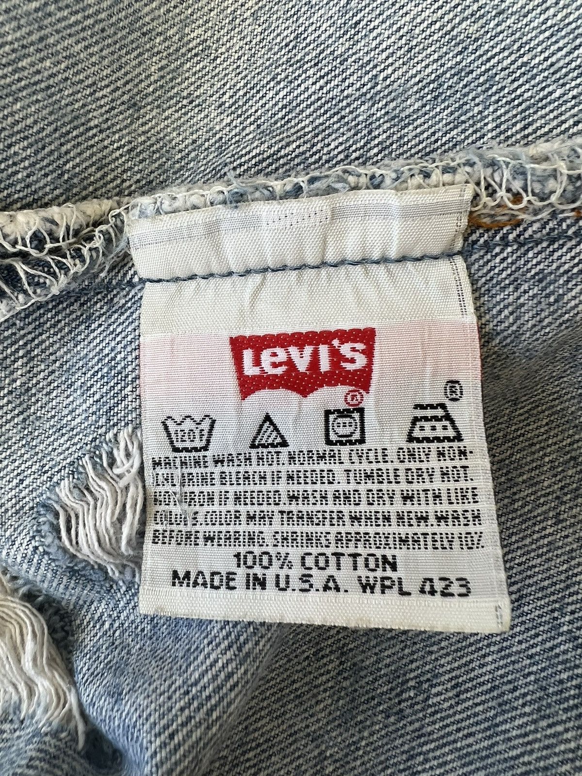 Levi's Vintage Levi's 501 Jeans Ripped Distressed Patchwork Denim Size US 33 - 24 Thumbnail