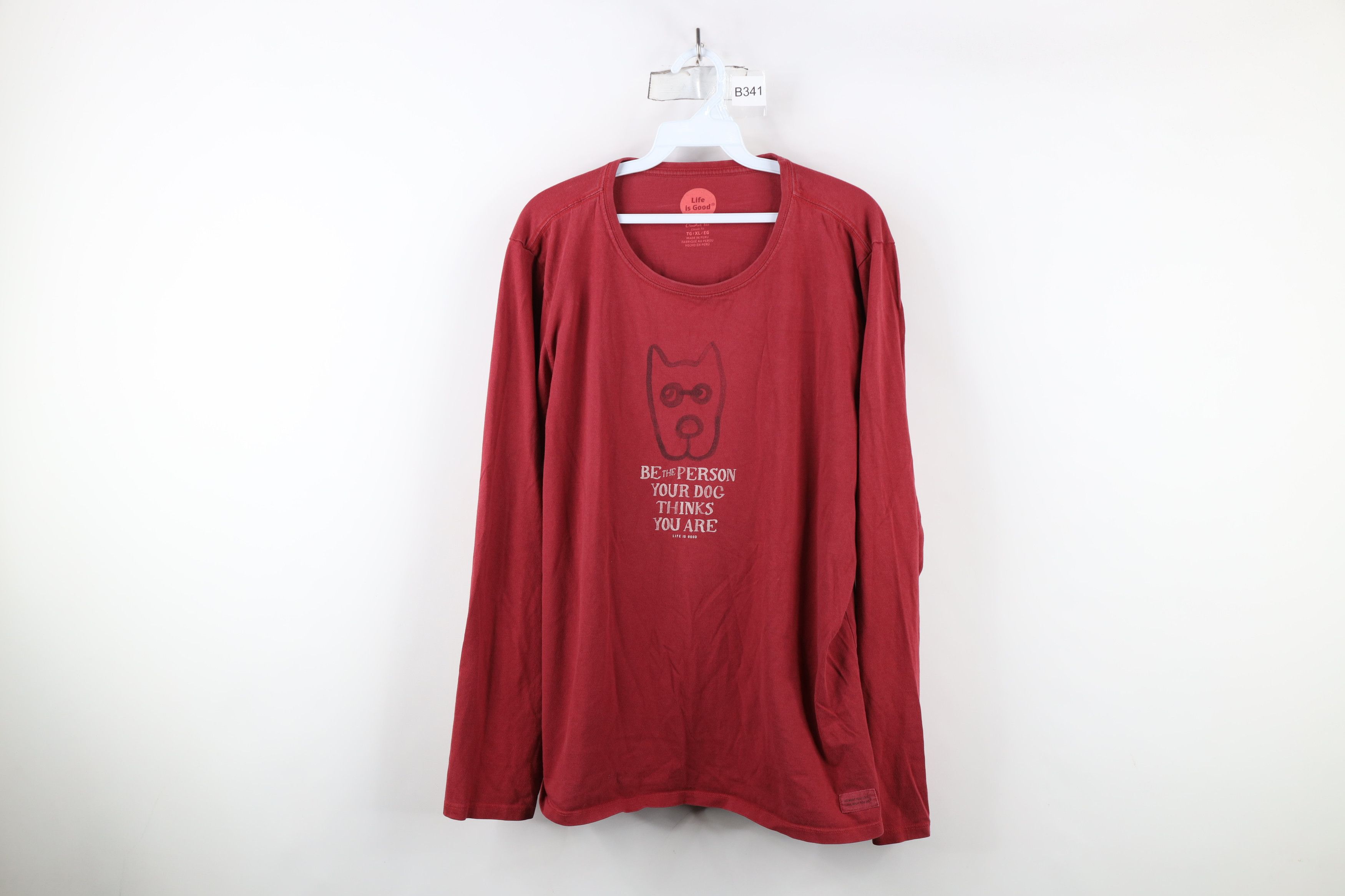 Life is Good × Vintage Life Is Good Person Dog Thinks Your Are Long Sleeve T-Shirt Size US XL / EU 56 / 4 - 1 Thumbnail