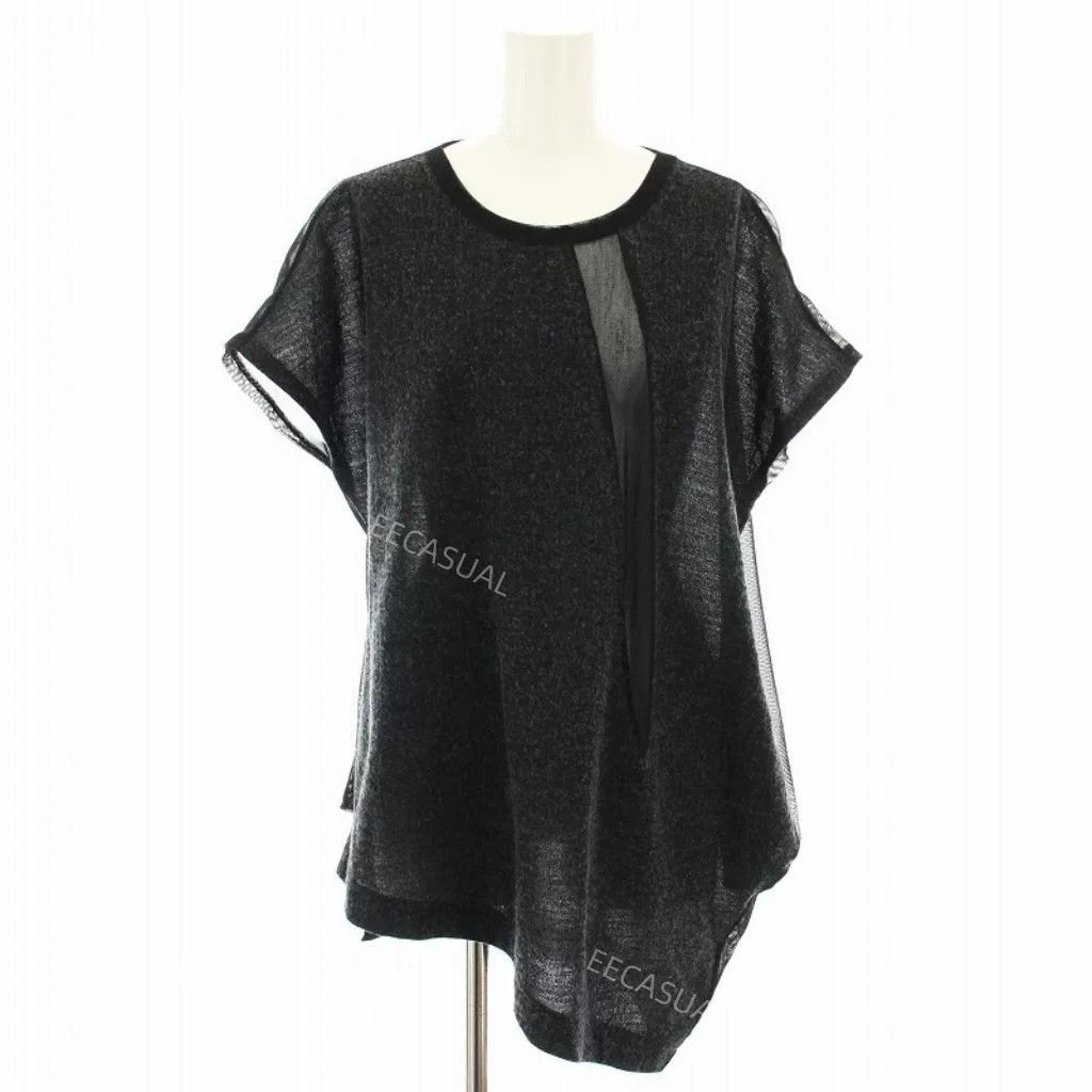 Yohji Yamamoto Asymmetrical Black T-Shirt