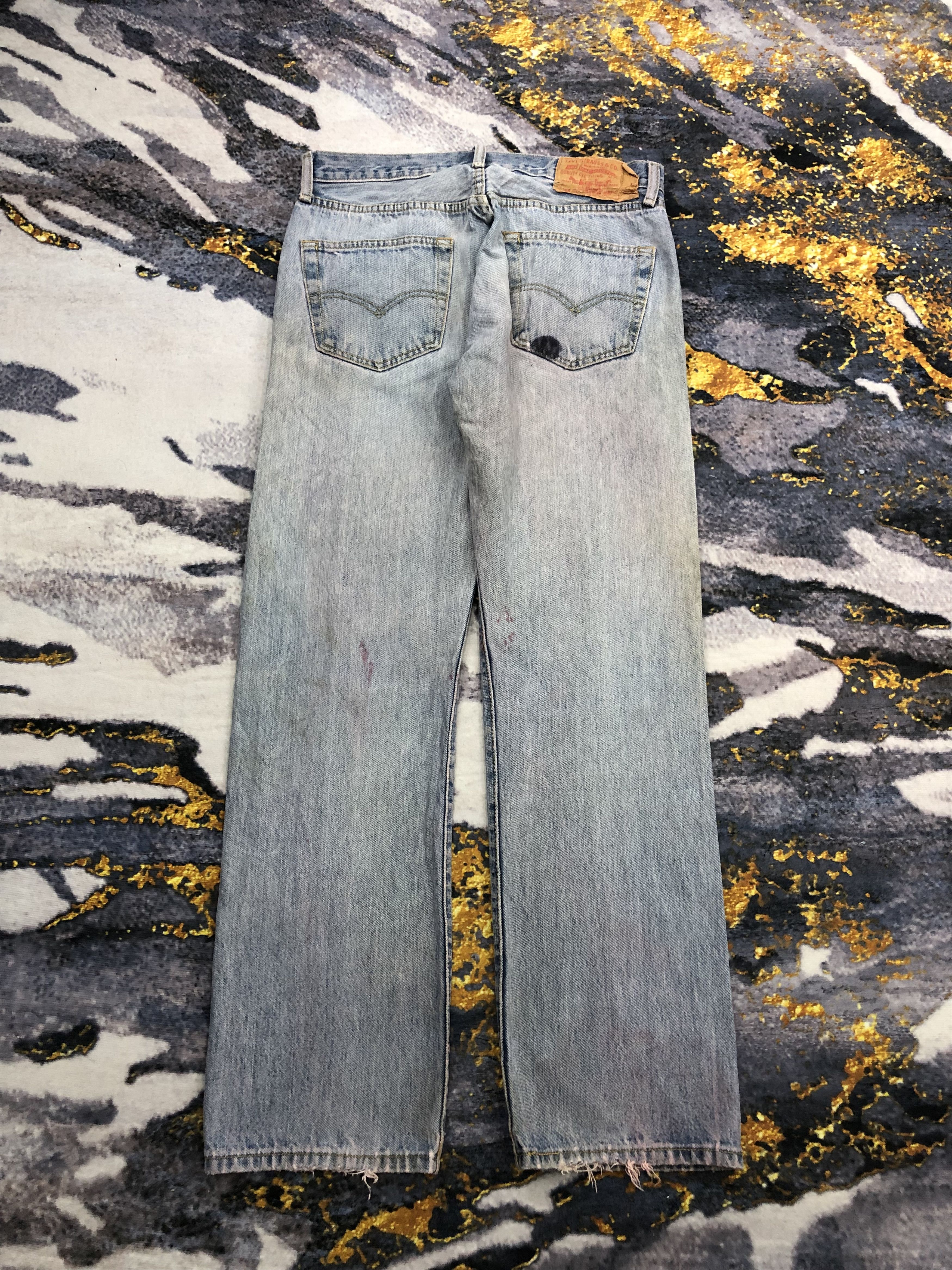 Levi's Vintage Levis 501 Faded Blue Jeans DPP0092 Size US 32 / EU 48 - 3 Thumbnail