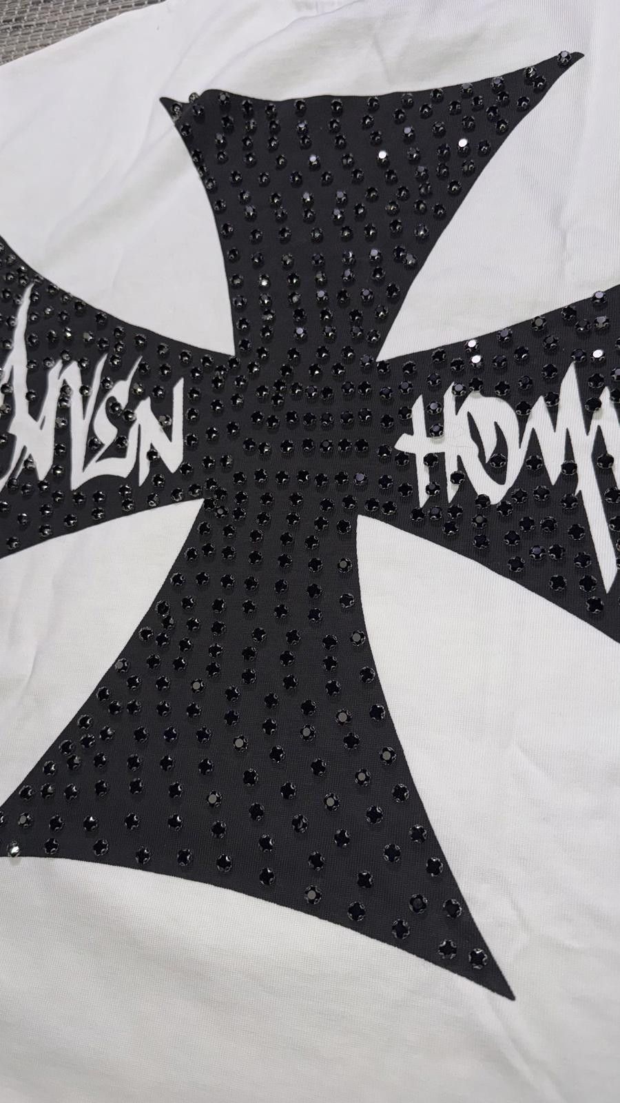 Other Daven Homme White Happy Memories Cutoff Tee Size US S / EU 44-46 / 1 - 4 Thumbnail