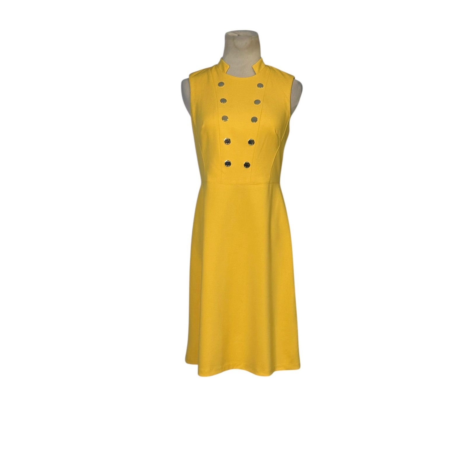 Tommy Hilfiger Tommy Hilfiger yellow crepe summer dress size 2 Size XS / US 0-2 / IT 36-38 - 21 Thumbnail