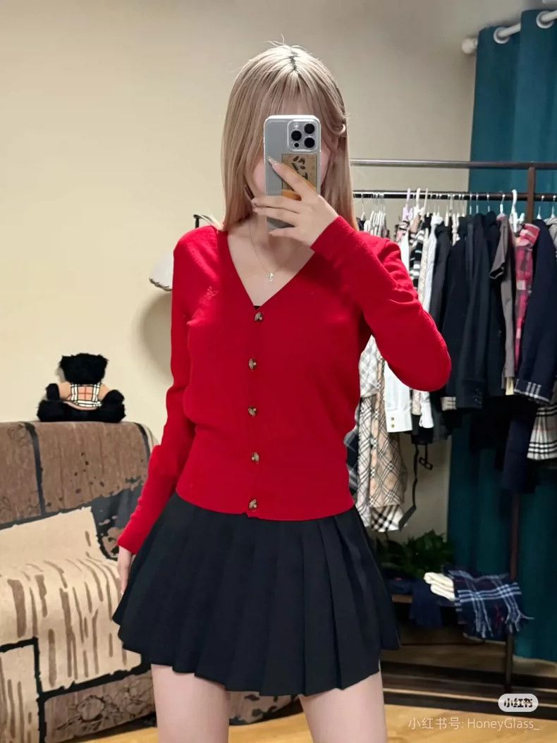 Vivienne Westwood Vivienne Westwood Red knit sweater cardigan Size M / US 6-8 / IT 42-44 - 9 Thumbnail