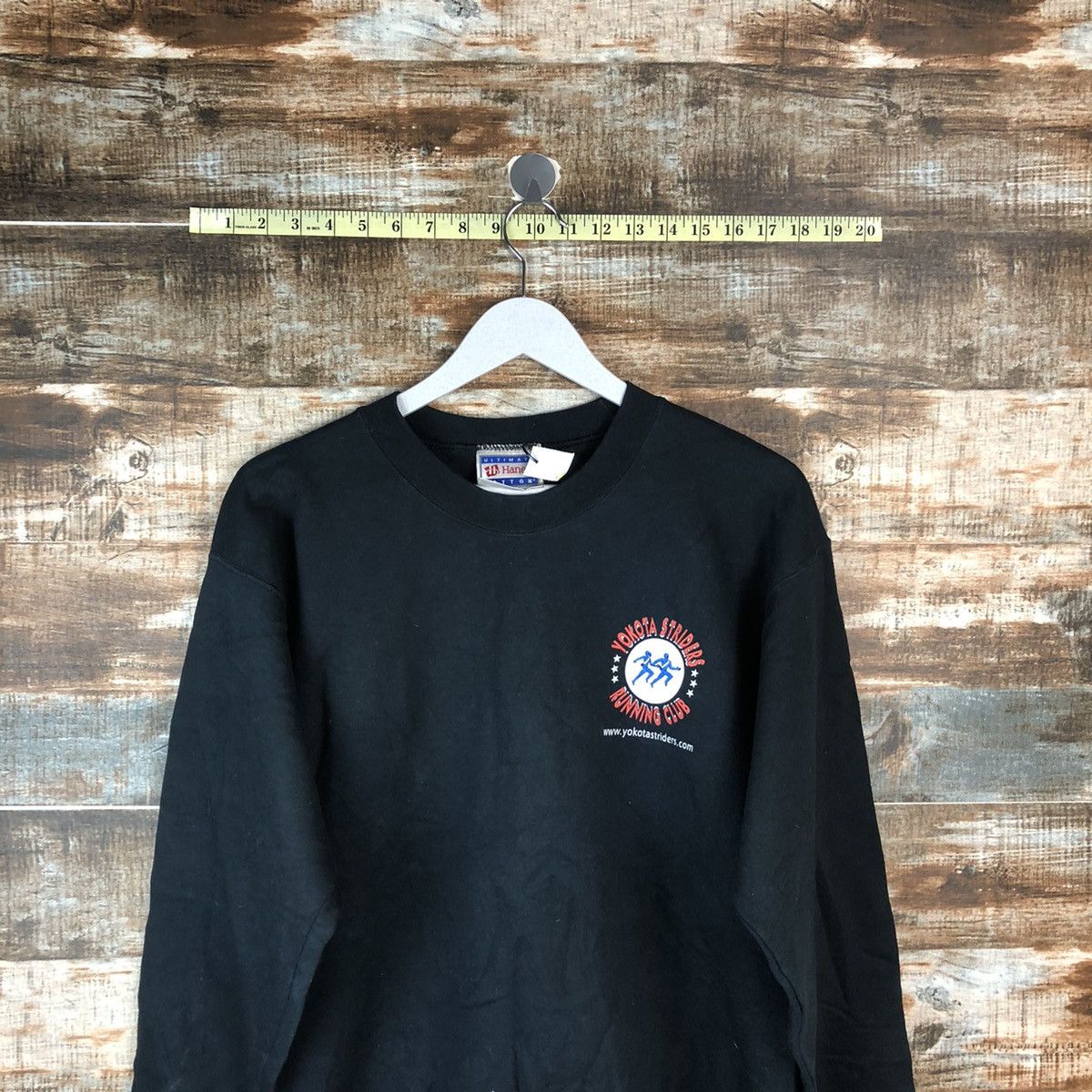 Japanese Brand Yokota Striders Running Club Black Sweatshirt #A2065 Size US M / EU 48-50 / 2 - 8 Thumbnail
