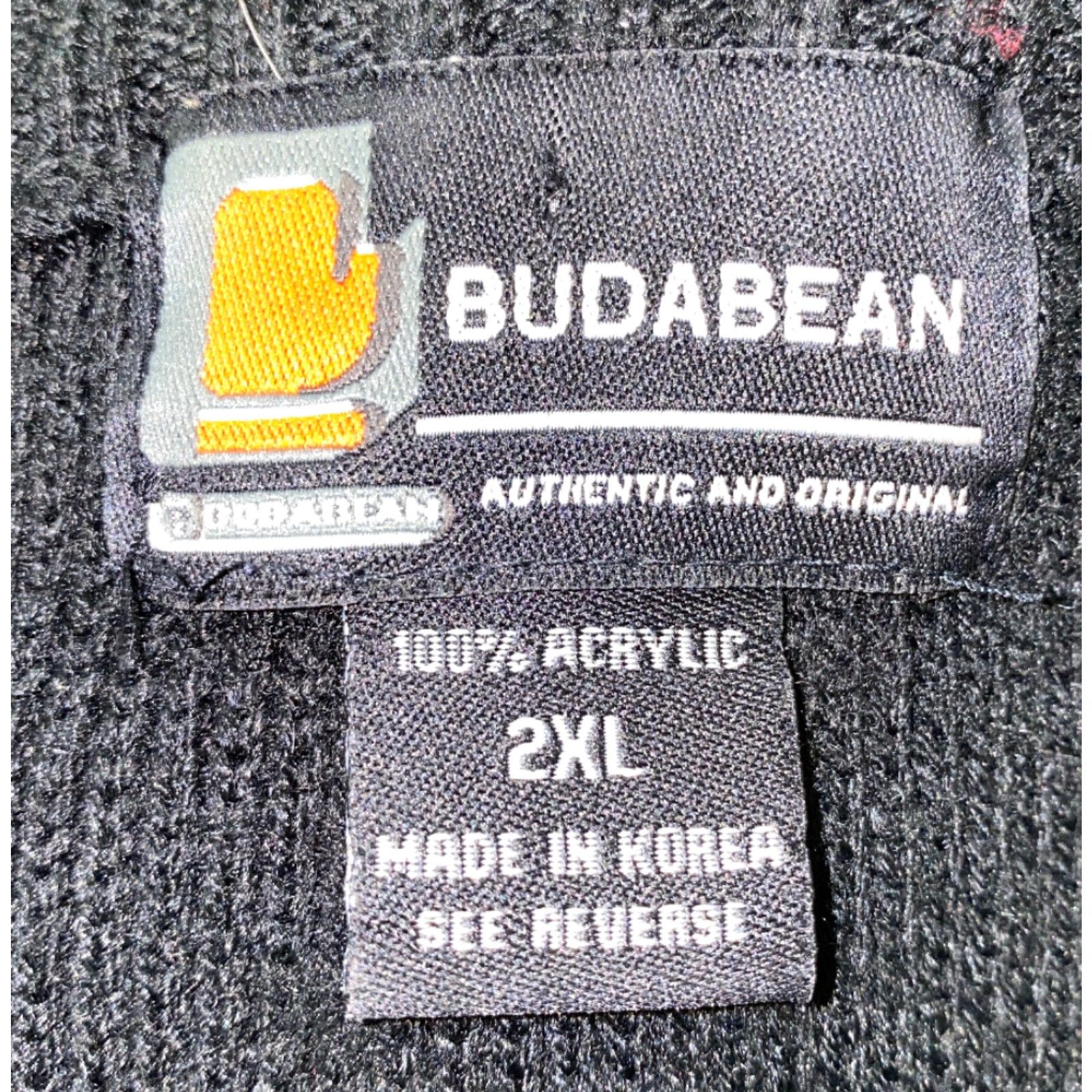 Vintage VINTAGE Budabean Men Black Acrylic Embroidered 96 Crewneck Sweater 2XL Crew Neck Mens Size US XXL / EU 58 / 5 - 6 Thumbnail