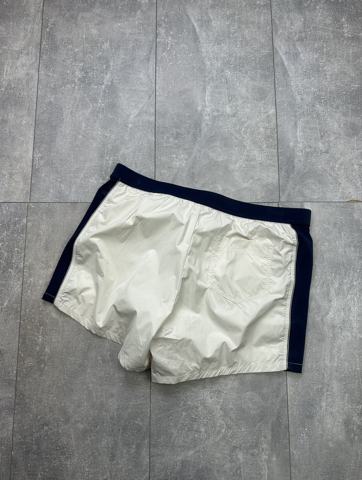 Vintage Vintage Luxury La Perla White/Blue Shorts xxxl Size US 40 / EU 56 - 3 Thumbnail