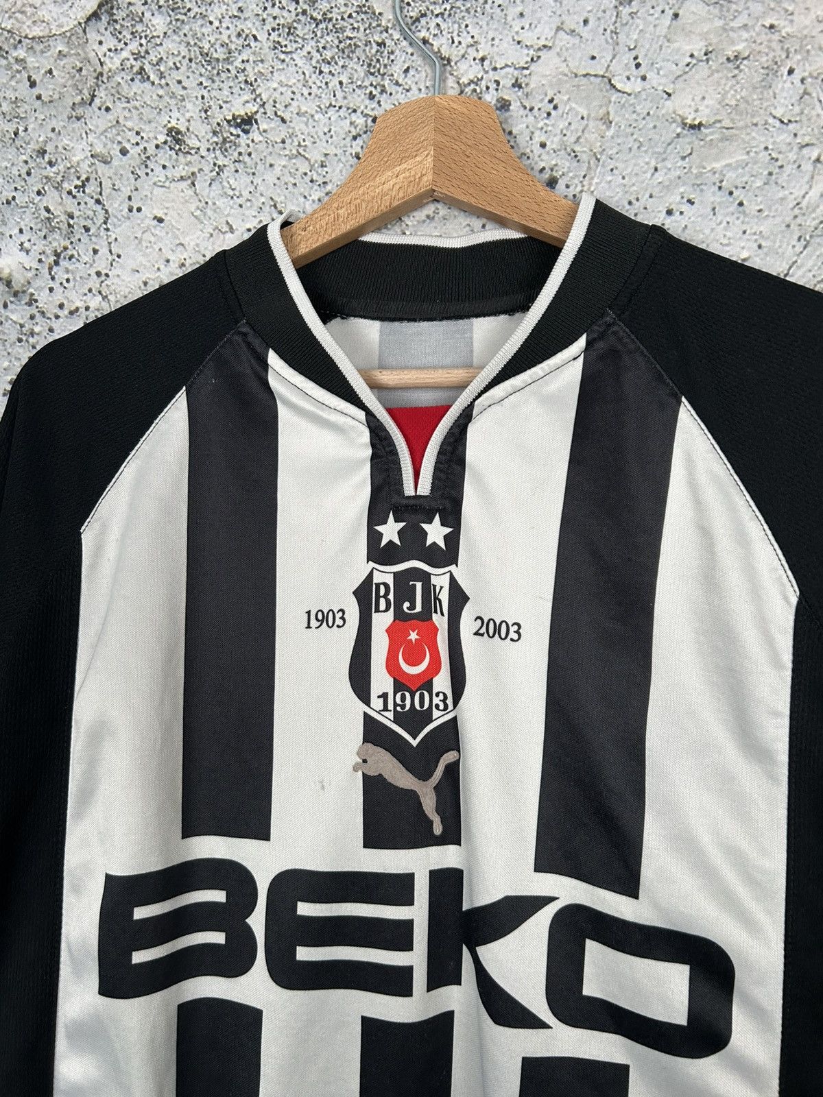 Puma Vintage Puma Besiktas 90s #26 Mansiz Soccer Jersey Football Size US XL / EU 56 / 4 - 4 Thumbnail