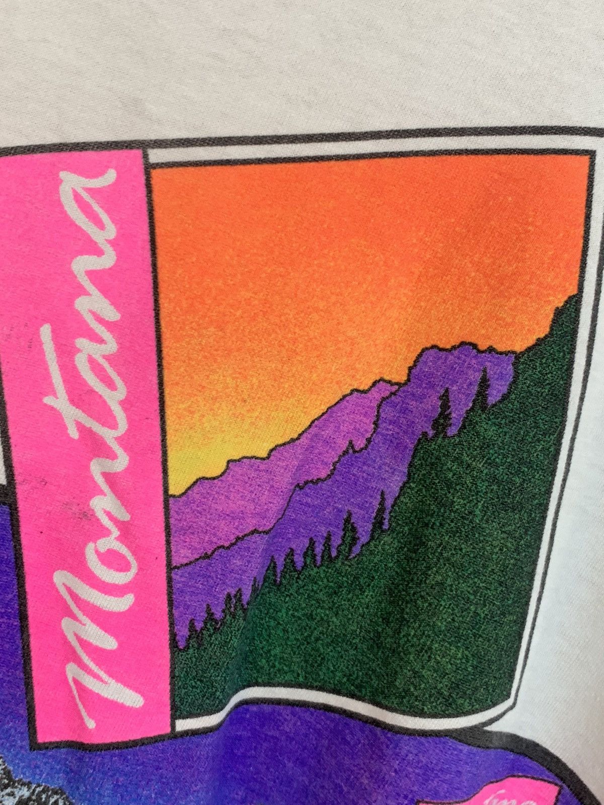 Vintage *RARE* Vintage 1991 Glacier National Park Montana Art Shirt Size US L / EU 52-54 / 3 - 4 Thumbnail