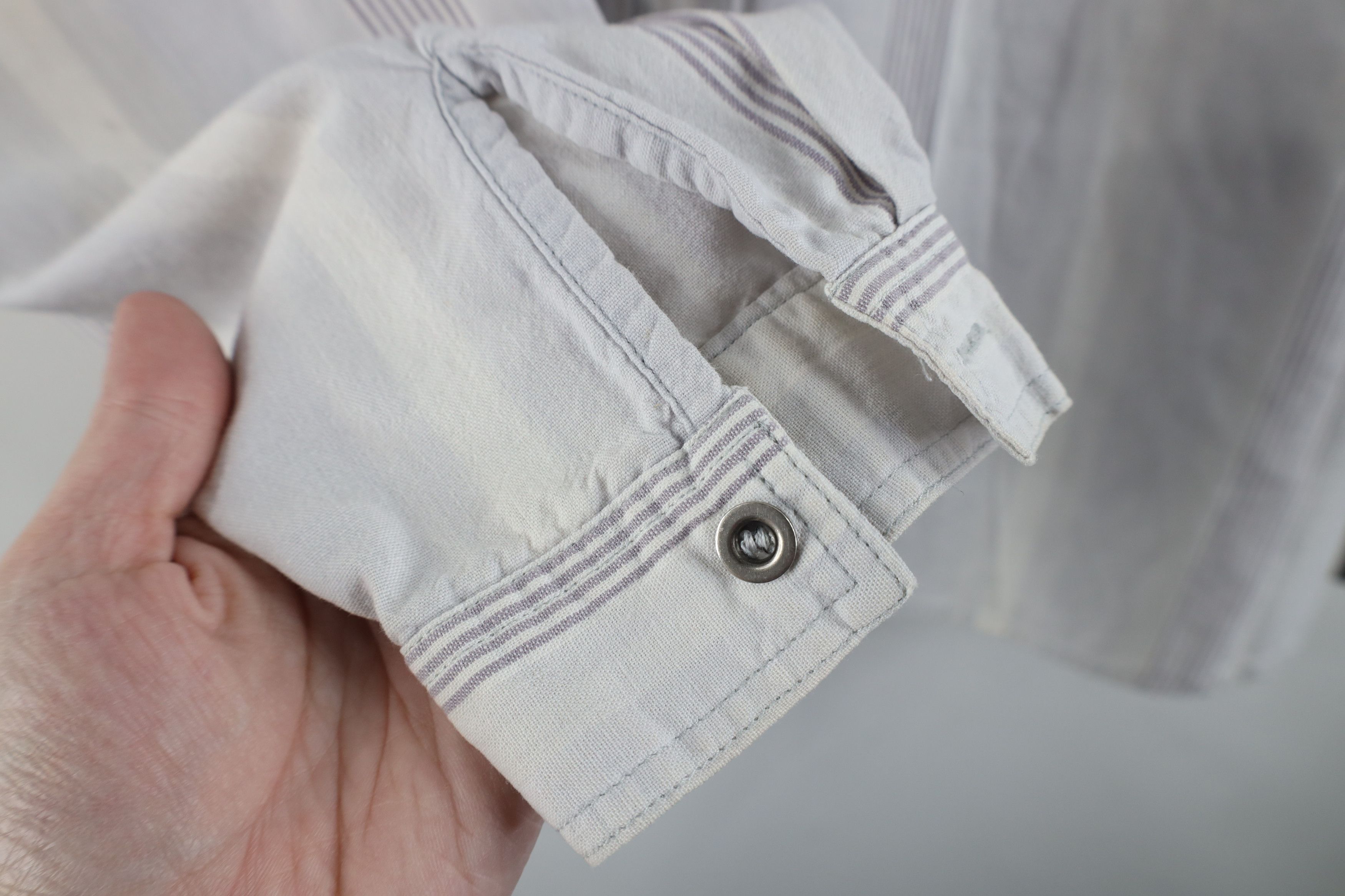 Vintage Vintage 90s Streetwear Baggy Big Pocket Striped Button Shirt Size XL / US 12-14 / IT 48-50 - 10 Thumbnail