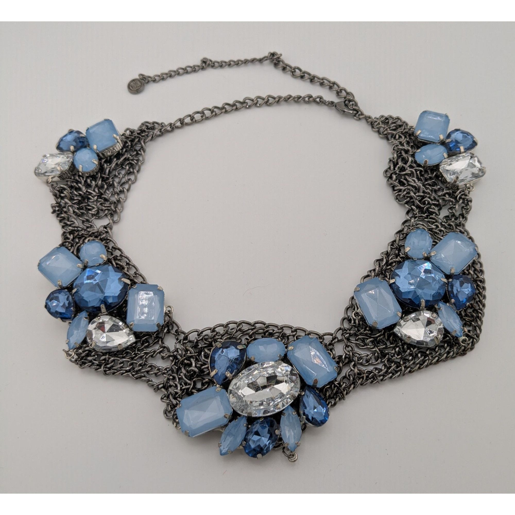 Vera Wang Simply Vera Vera Wang Fairy Glam Blue Gemmed Statement Neckl Size ONE SIZE - 5 Thumbnail