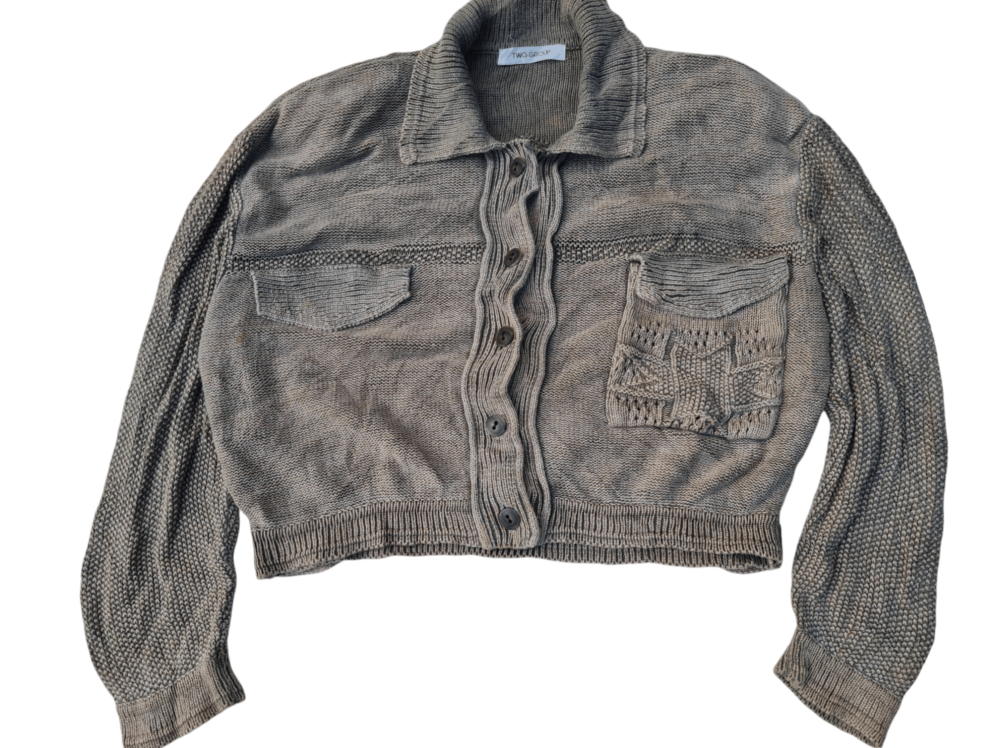 Japanese Brand × Vintage Vintage Japanese Knitwear Button Up Size US L / EU 52-54 / 3 - 2 Thumbnail