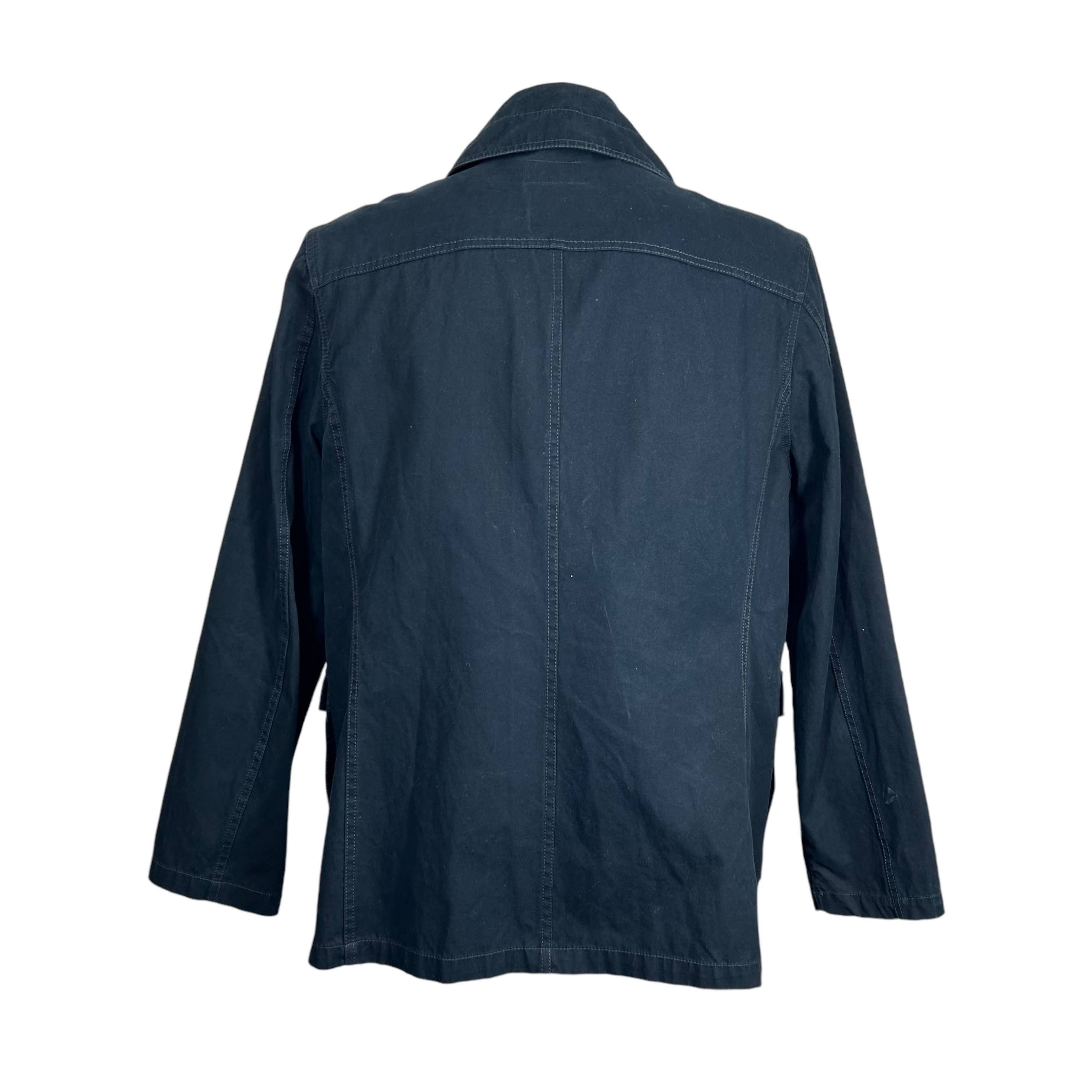 Club Monaco Club Monaco Navy Blue Clip Hook Cotton Jacket Coat Large Size US L / EU 52-54 / 3 - 2 Thumbnail