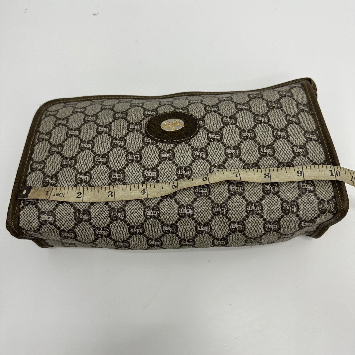 Vintage ‼️YES‼️ AUTHENTIC GUCCI GG PLUS CLUTCH BAG Size ONE SIZE - 10 Thumbnail