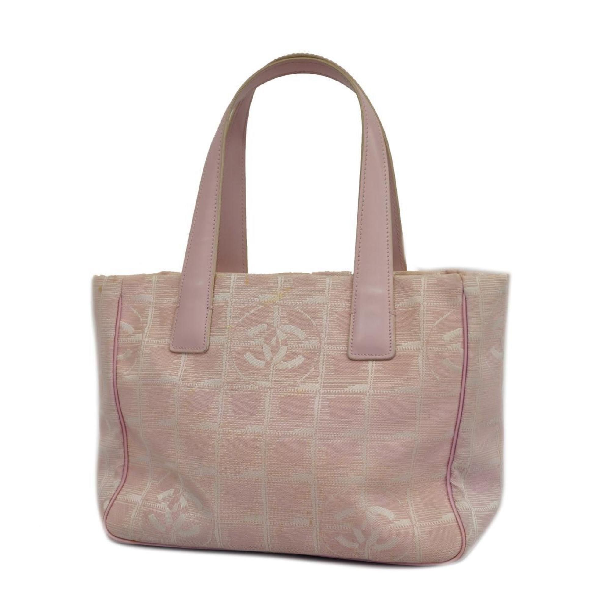 image of Chanel Tote Bag New Travel Nylon Pink Women's