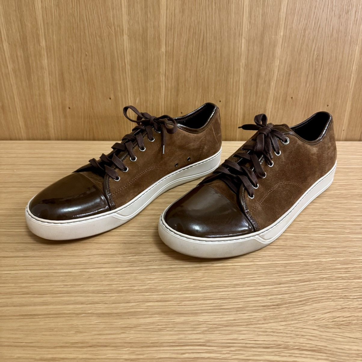 Lanvin Lanvin DBB1 Brown Suede Leather Sneakers Mens UK12/US13 Size US 13 / EU 46 - 1 Thumbnail